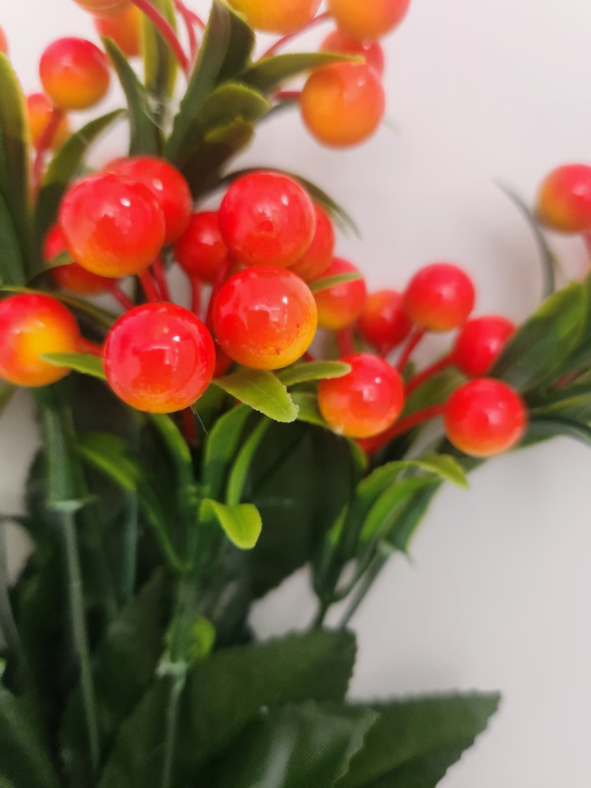 1. Kalite 7 Dallı Kokina Demeti Yapay Bitki Meyve