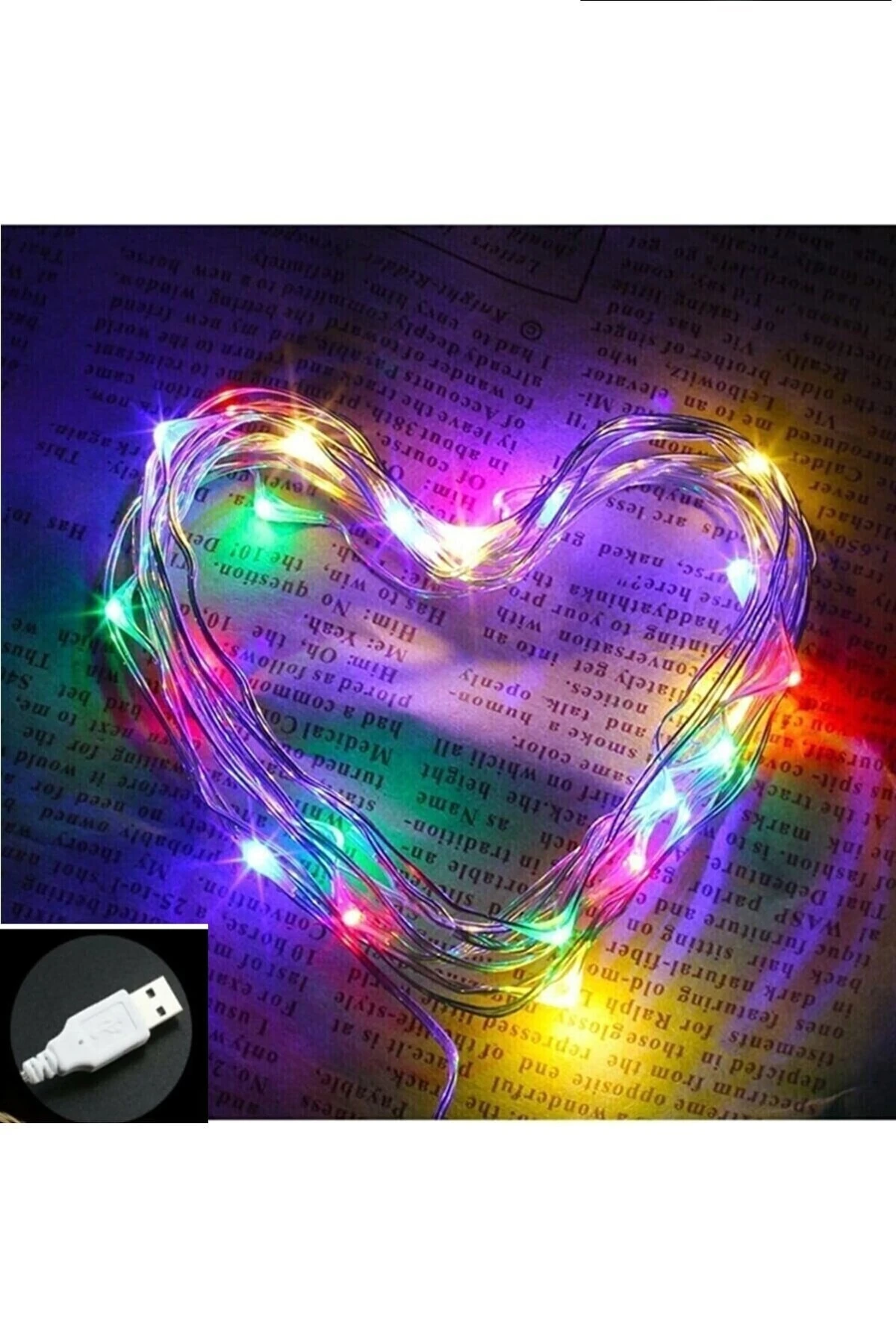 Peri Led Işık 5 Metre Usb'li Renkli