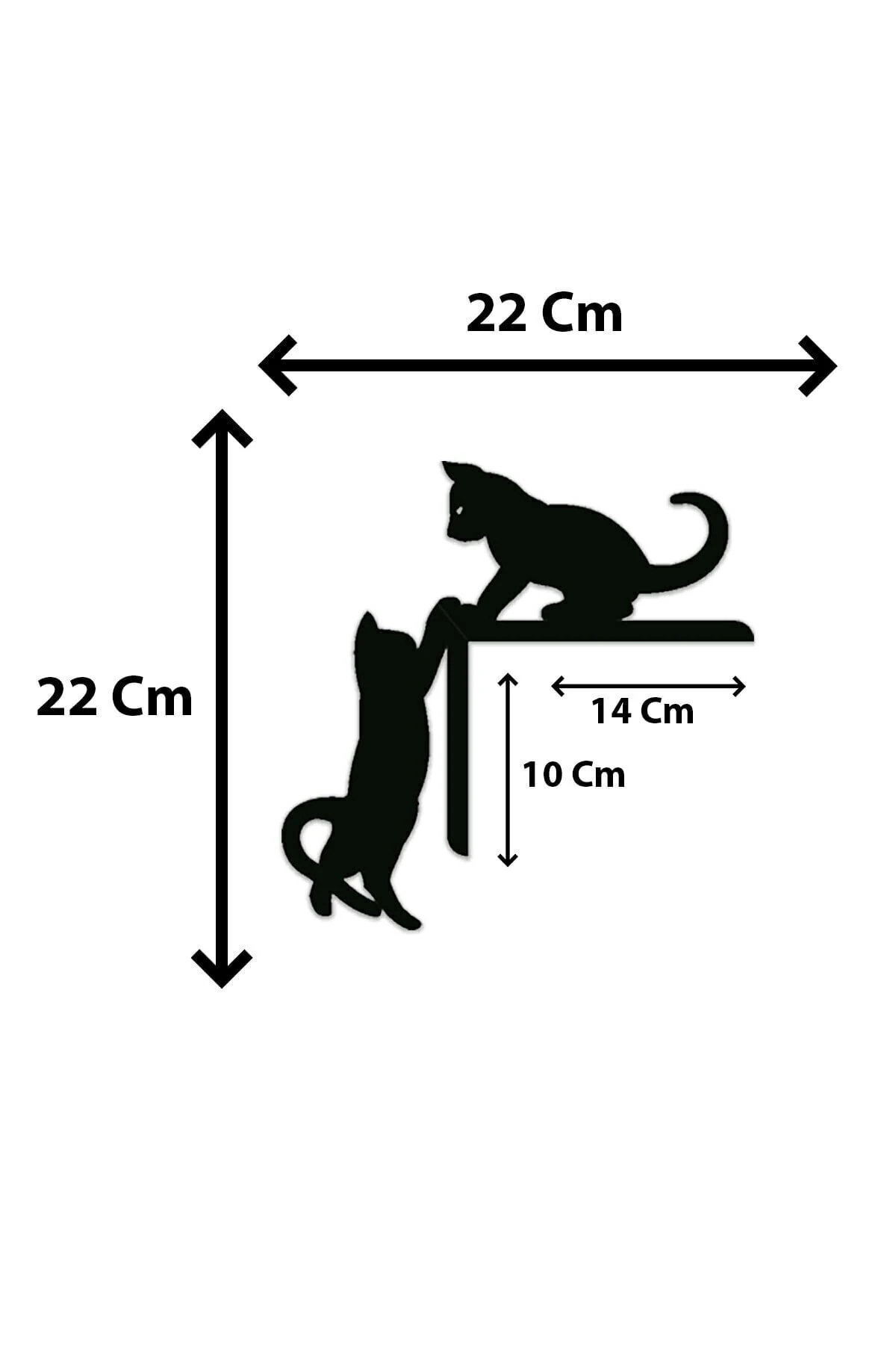 Kedi Kapı Pervaz Süsü Duvar Süsü Sol Köşe
