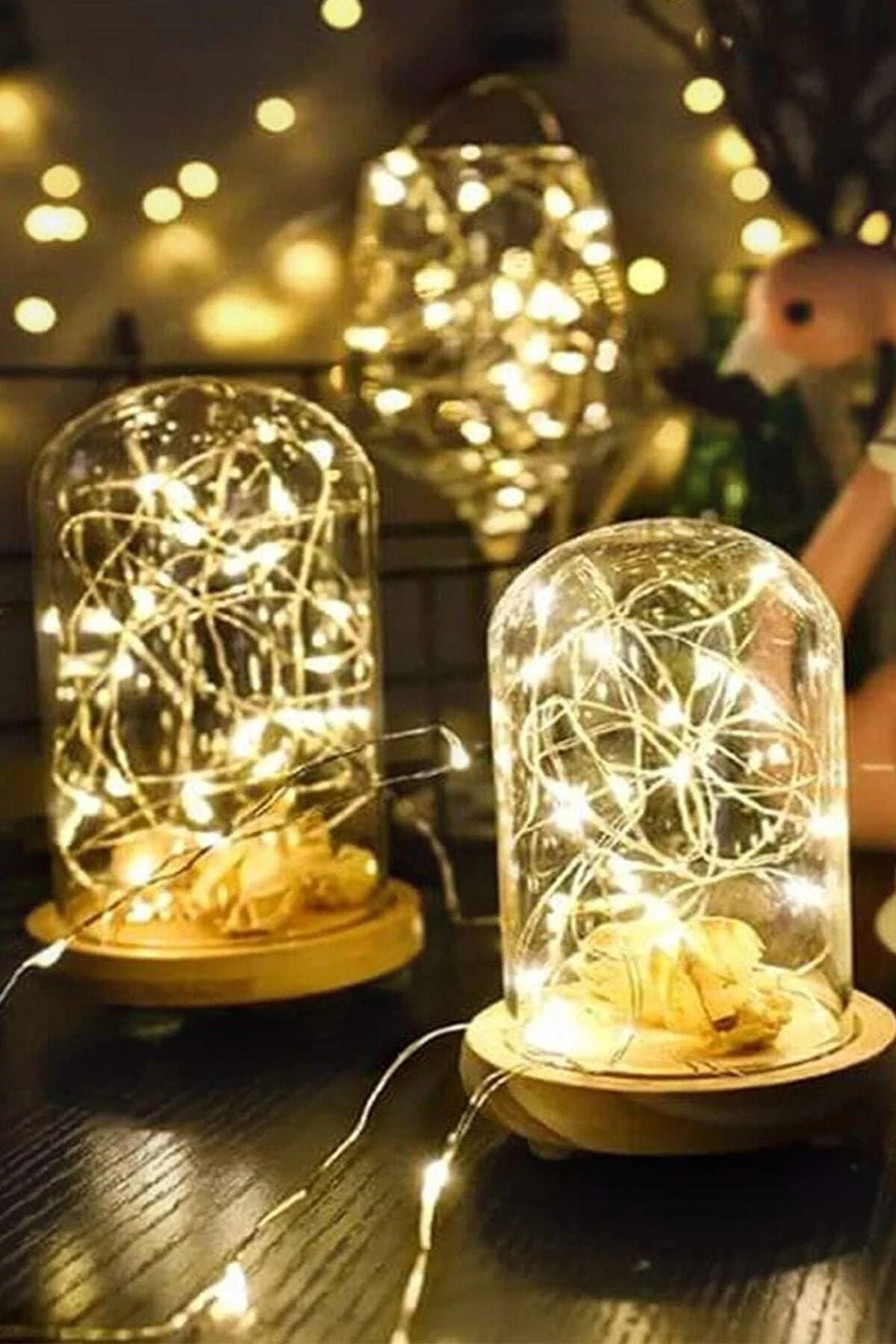 Peri Led Işık Piller Dahil 5 Metre Gün Işığı 50 Ledli +25 Adet Mini Mandal