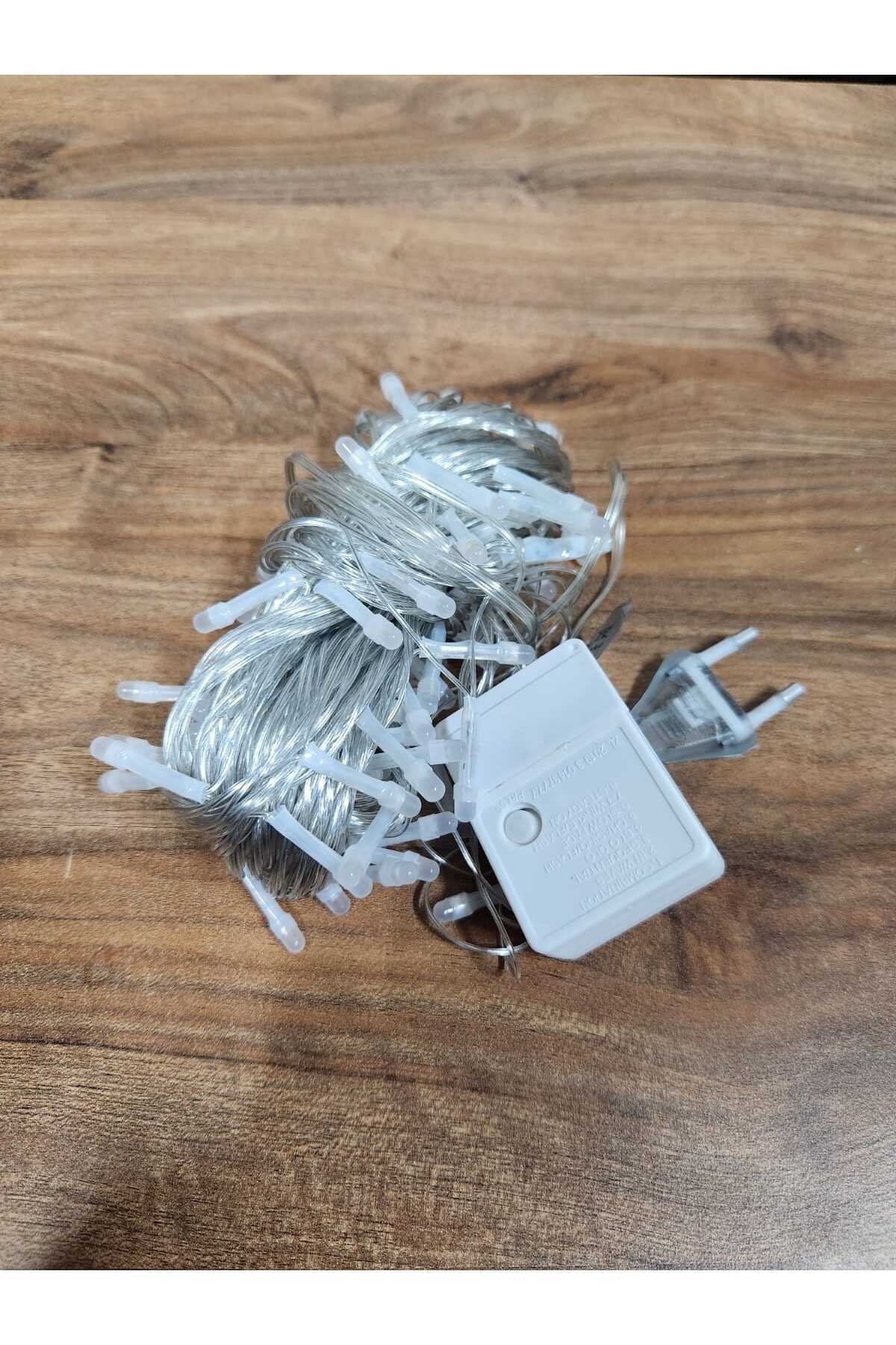 Soft Pirinç Led 8 Fonksiyonlu Kablo Led Renkli 10 Metre 90 Ledli