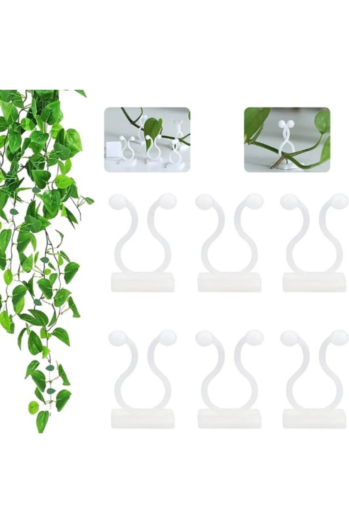 10 Adet Sarmaşık Ve Kablo Düzenleyici Çok Amaçlı Klips