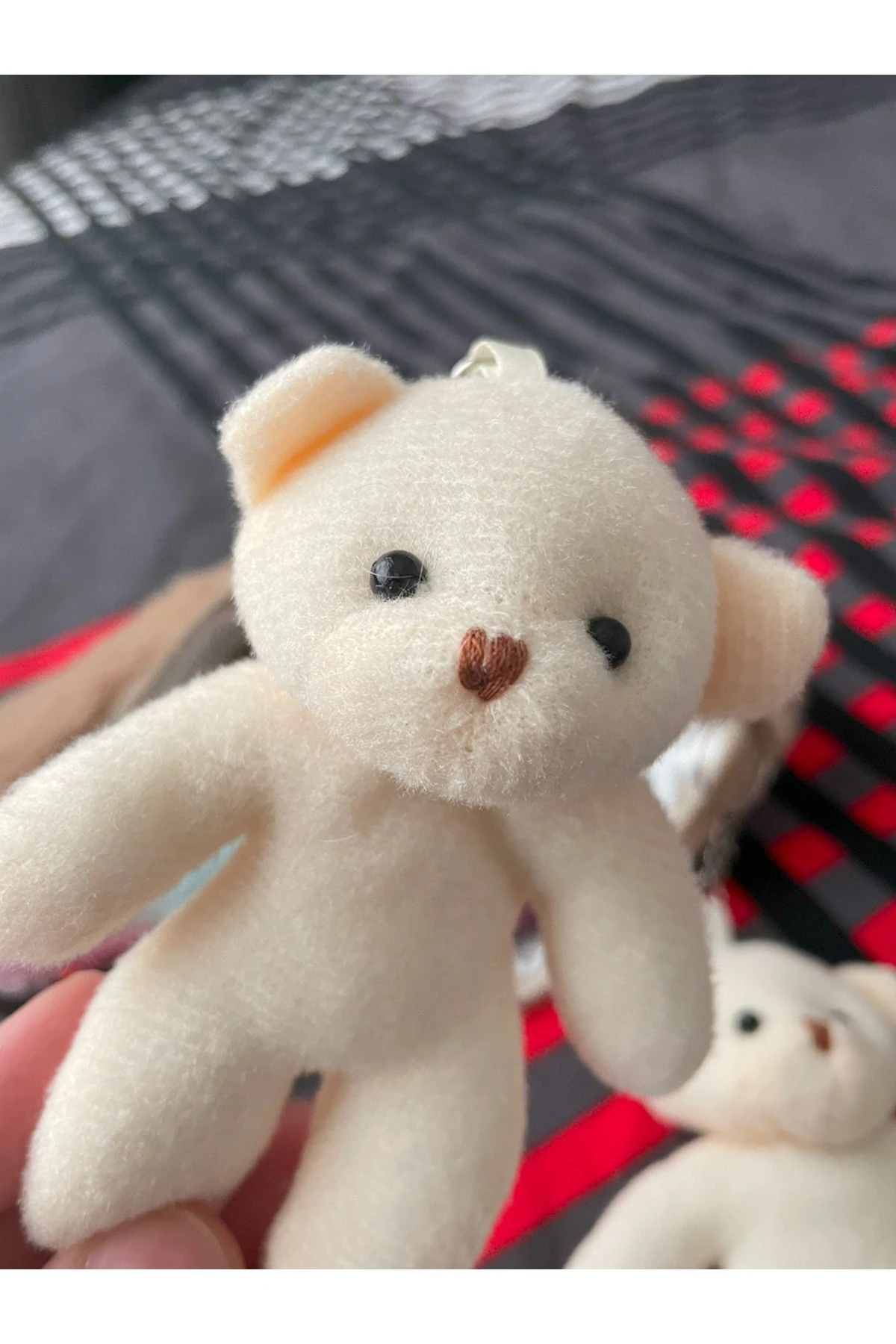 2 Adet Ayıcık Anahtarlık Tatlı Ayıcıklı Ayı Çanta Kalemlik Fermuar Ucuna Takılabilir