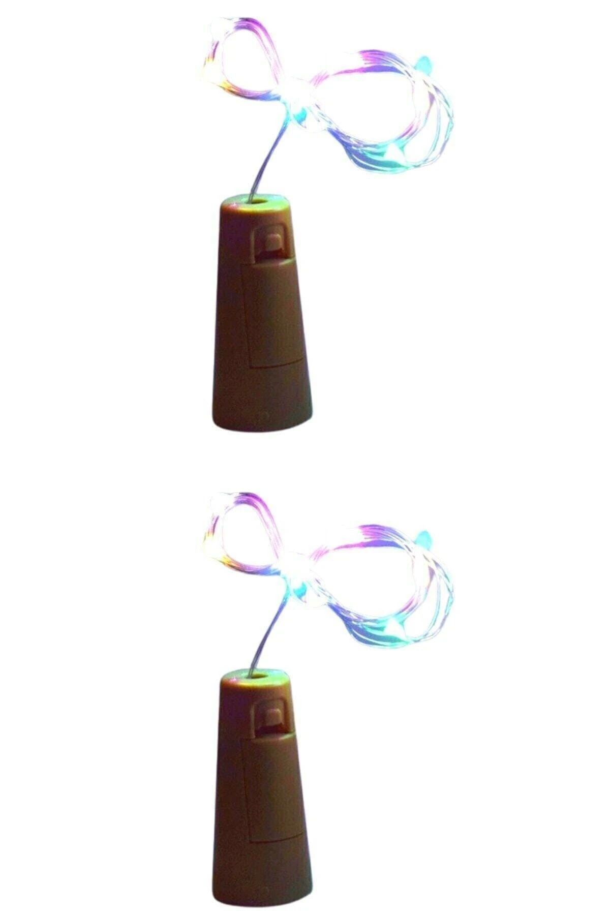 Mantar Tıpalı Peri Led 2 mt Renkli Şişe Led Piller