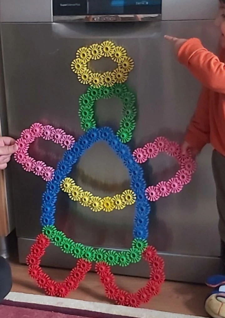 100 Parça Çarklı Puzzle Oyuncak