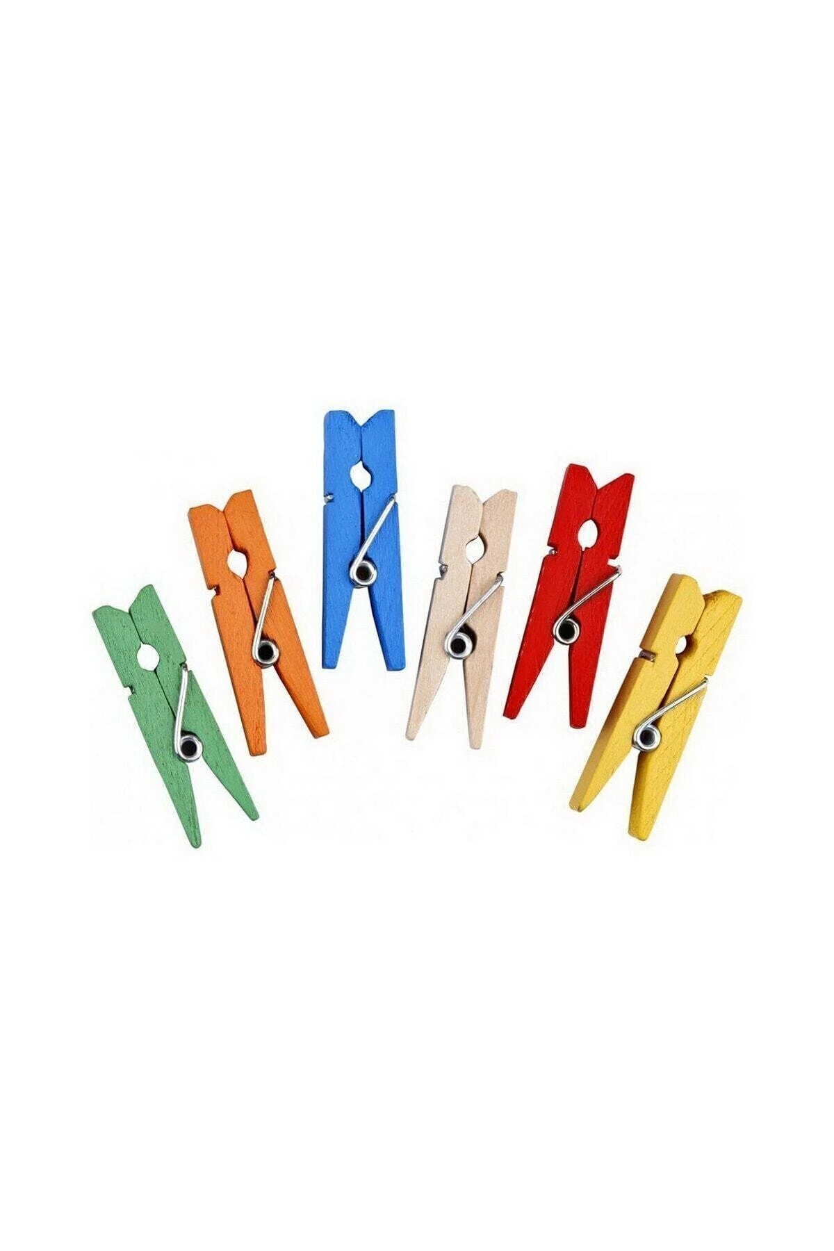 Küçük Renkli Mandal Mini Fotoğraf Mandalı 40 Adet