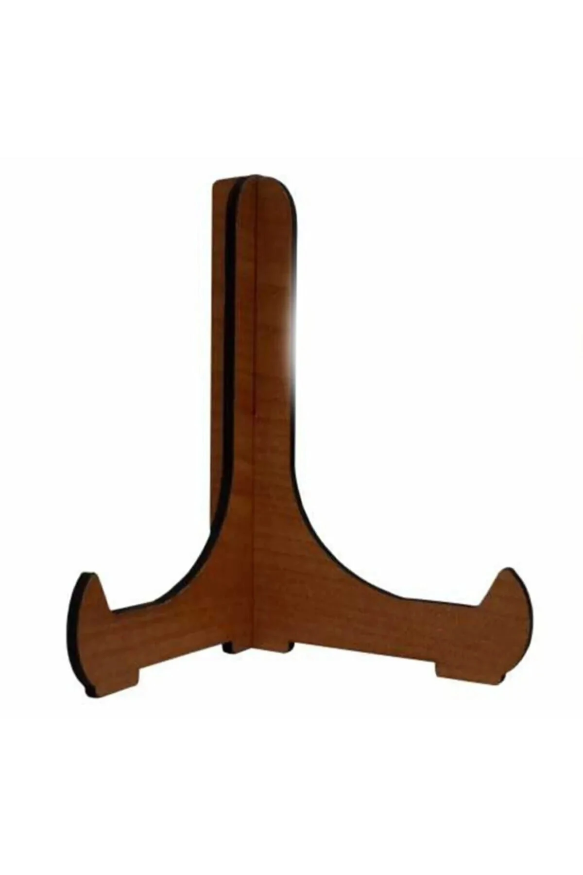 Çerçeve Tabak Teşhir Ayağı Stand Ahşap Stand 9.5cmx11cm Şövalye Ceviz 5 Adet