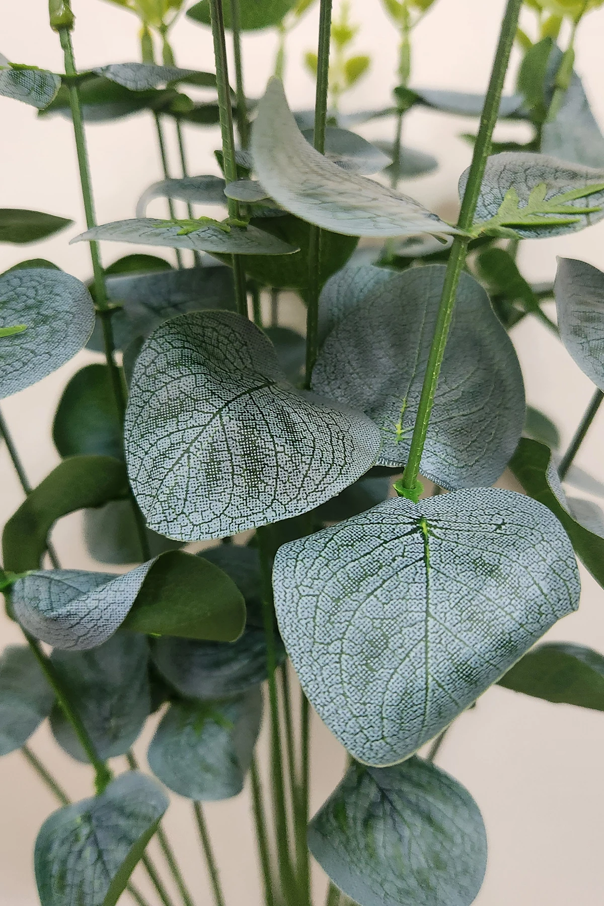 Gerçek Görünümlü 4 Demet 16 Dallı Okaliptus Yapay Çiçek Bitki 1.Sınıf Kalite