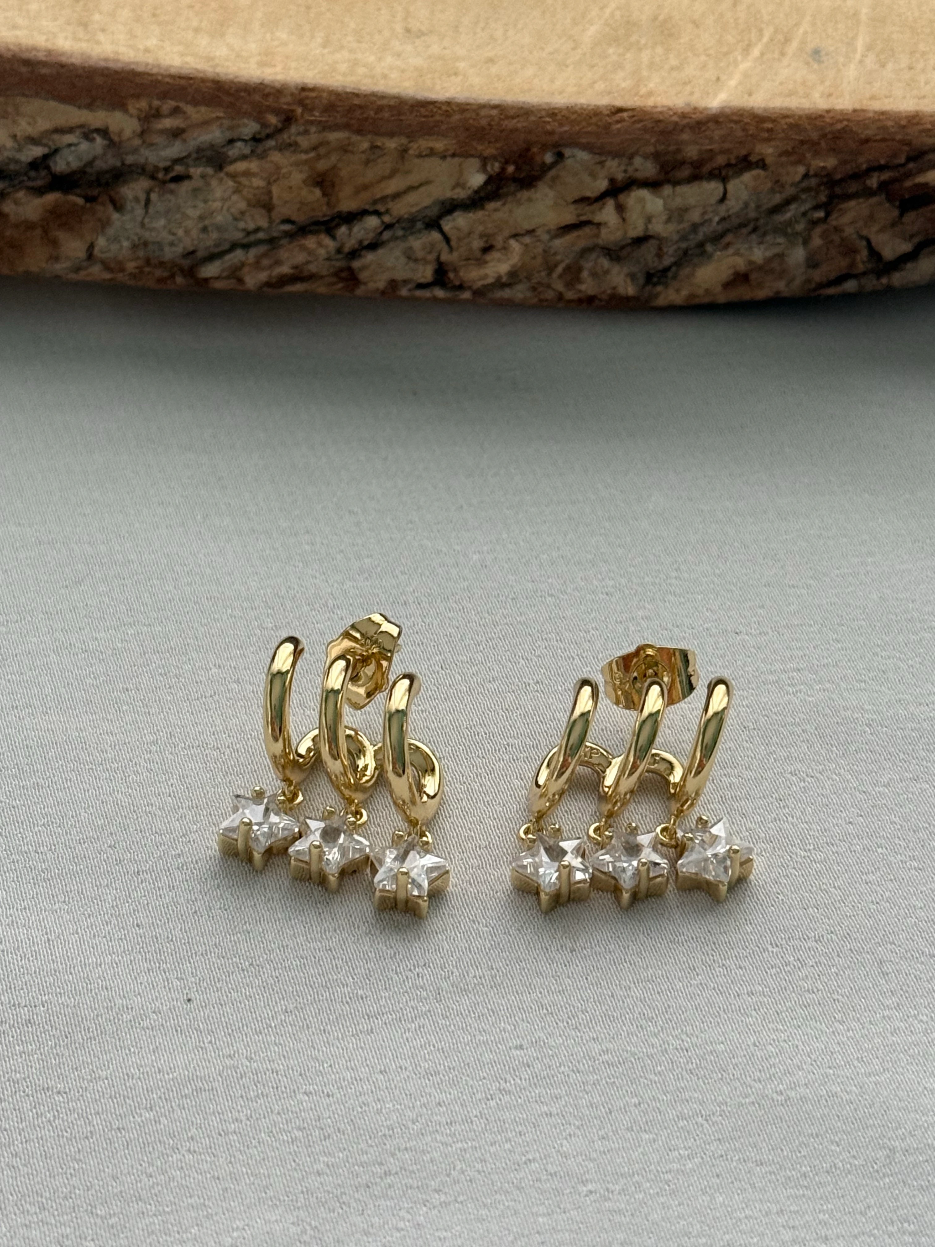 Çoklu Yıldız Küpe