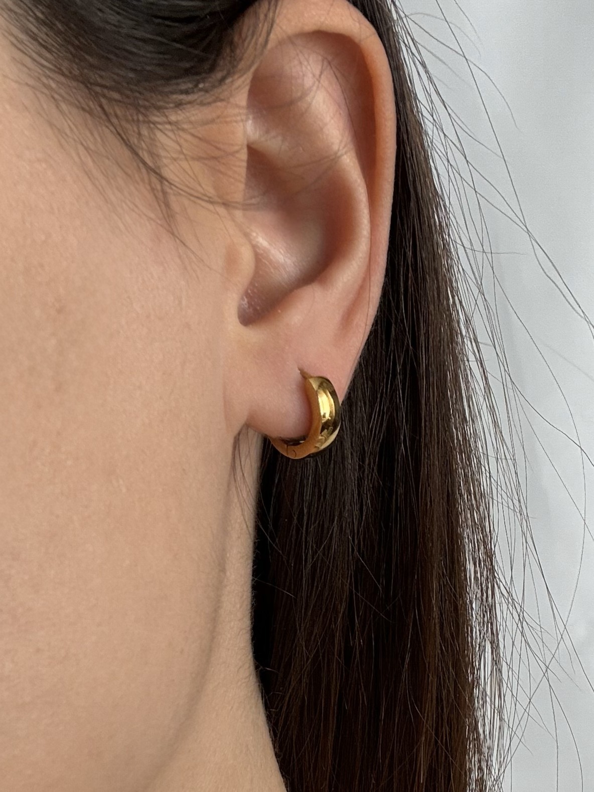 Oval Halka Küpe