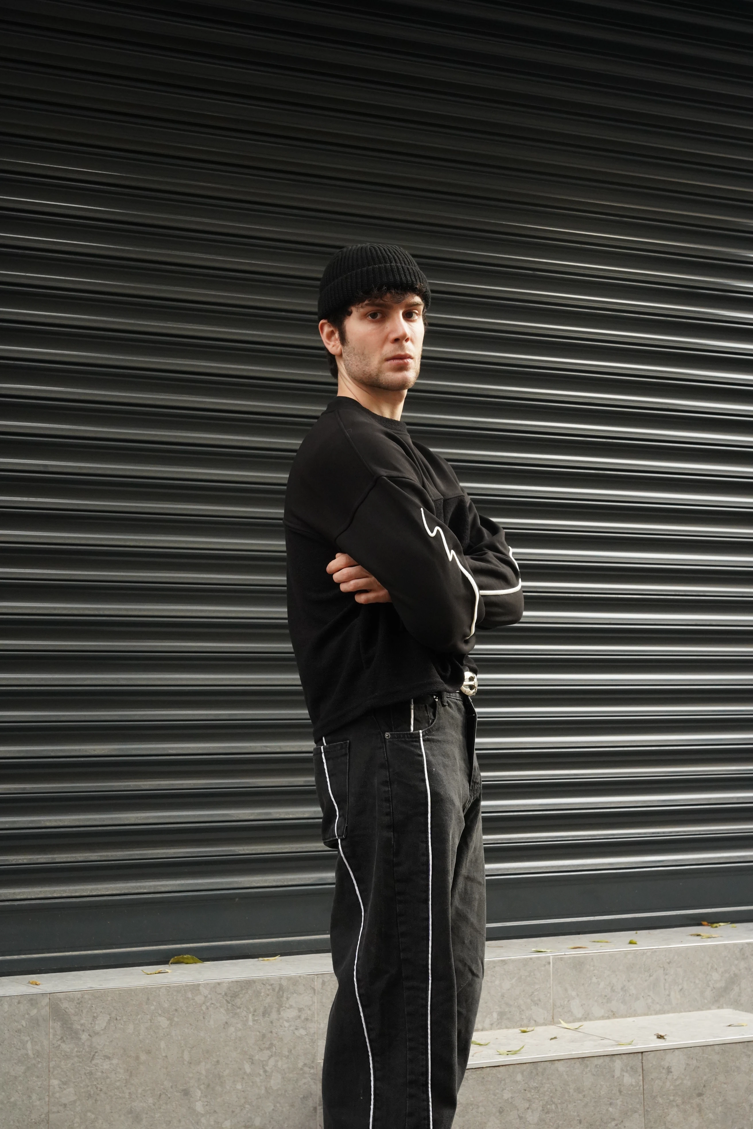 Nakış Detaylı Boxy Fit Uzun Kollu Tshirt