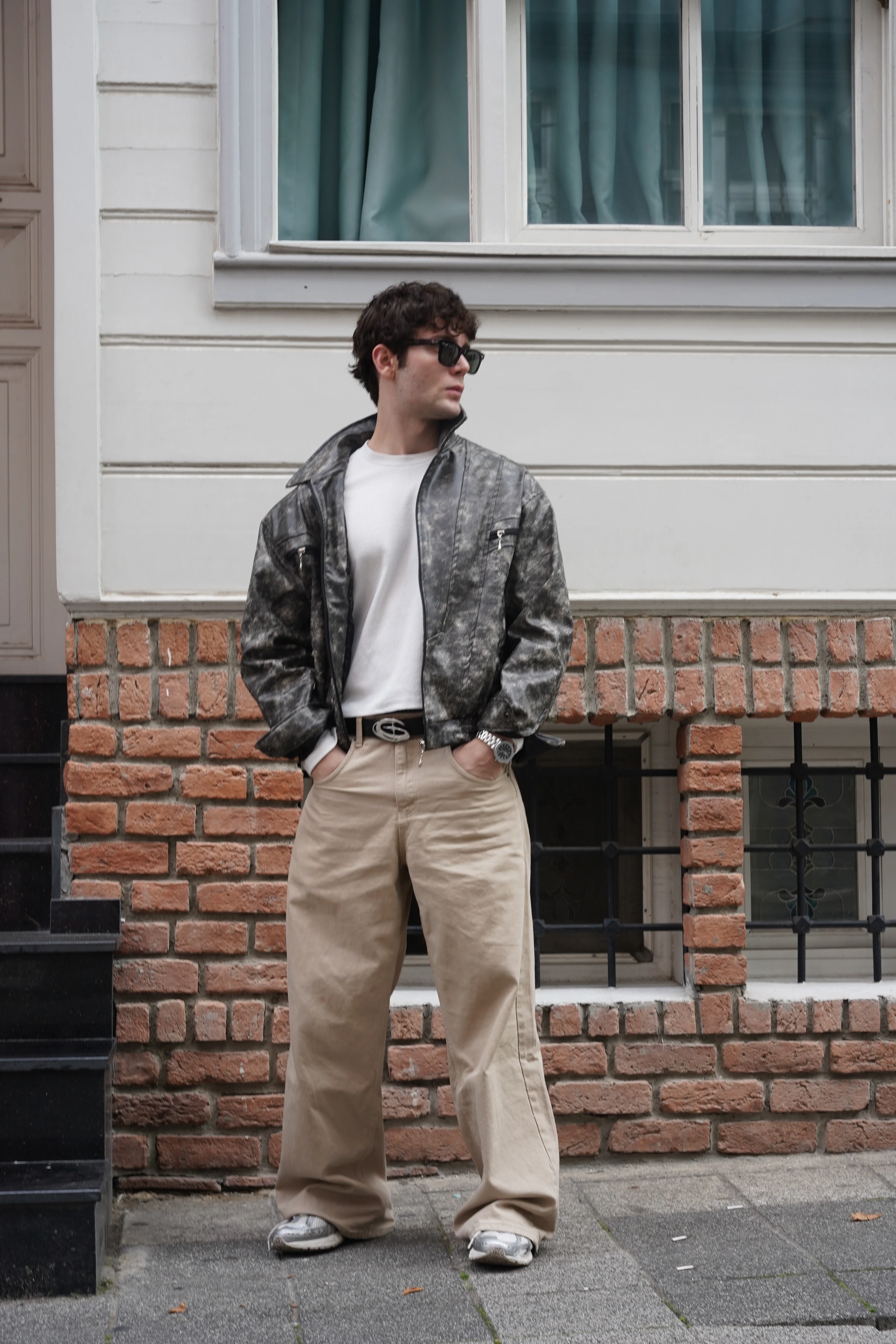 Vyre Kamuflaj Deri Ceket