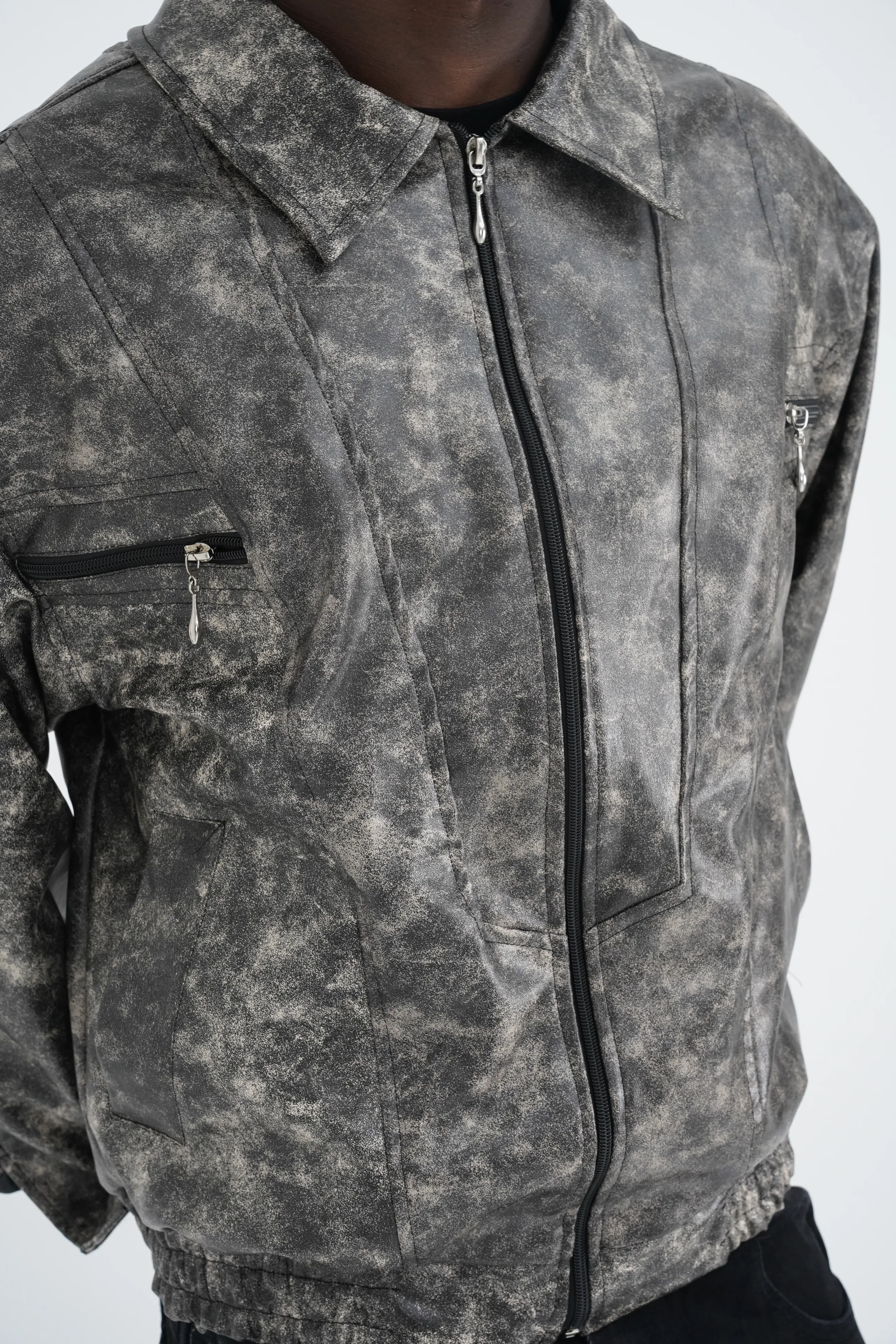 Vyre Kamuflaj Deri Ceket