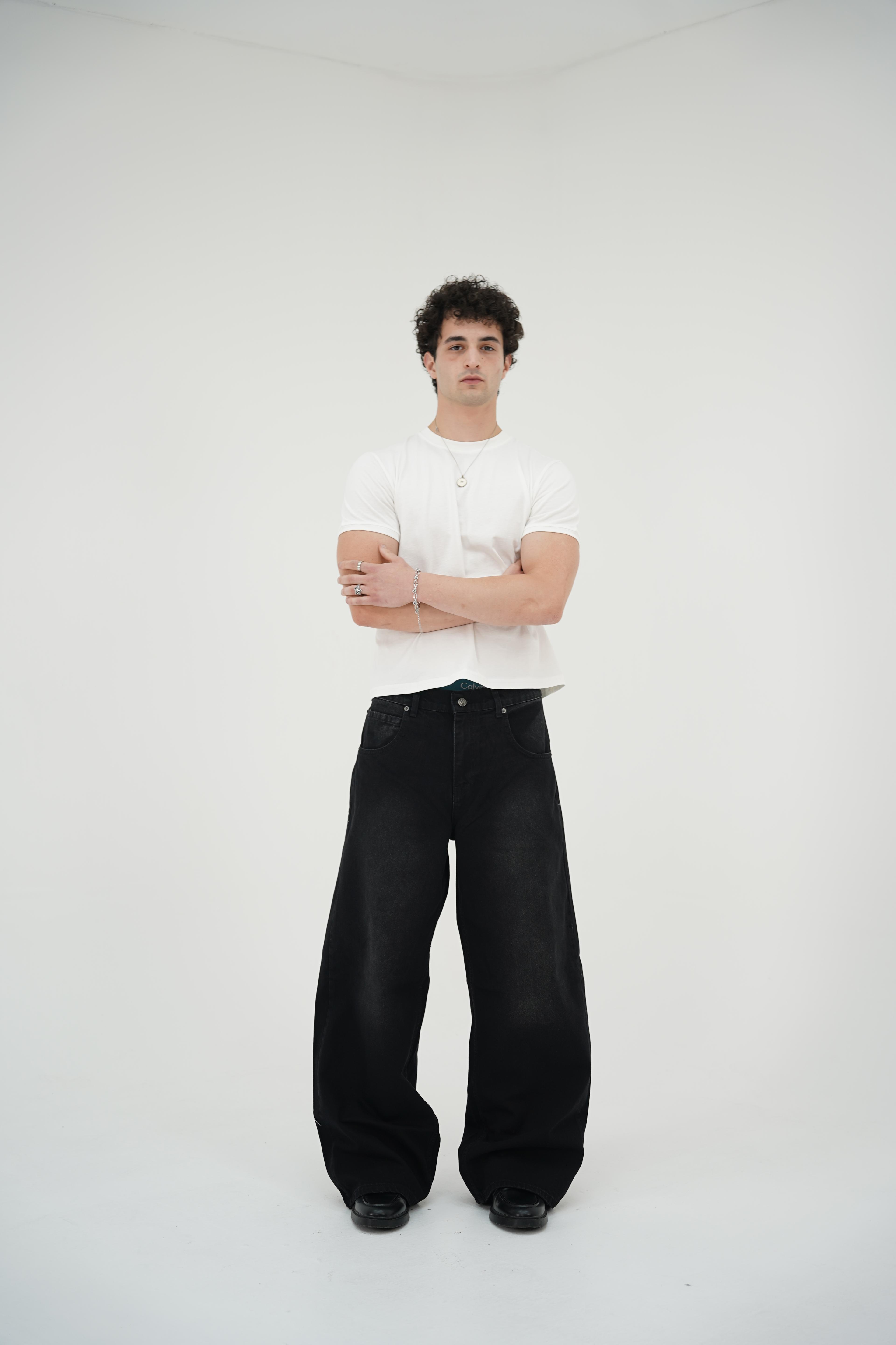 Ultra Baggy Siyah Pantolon