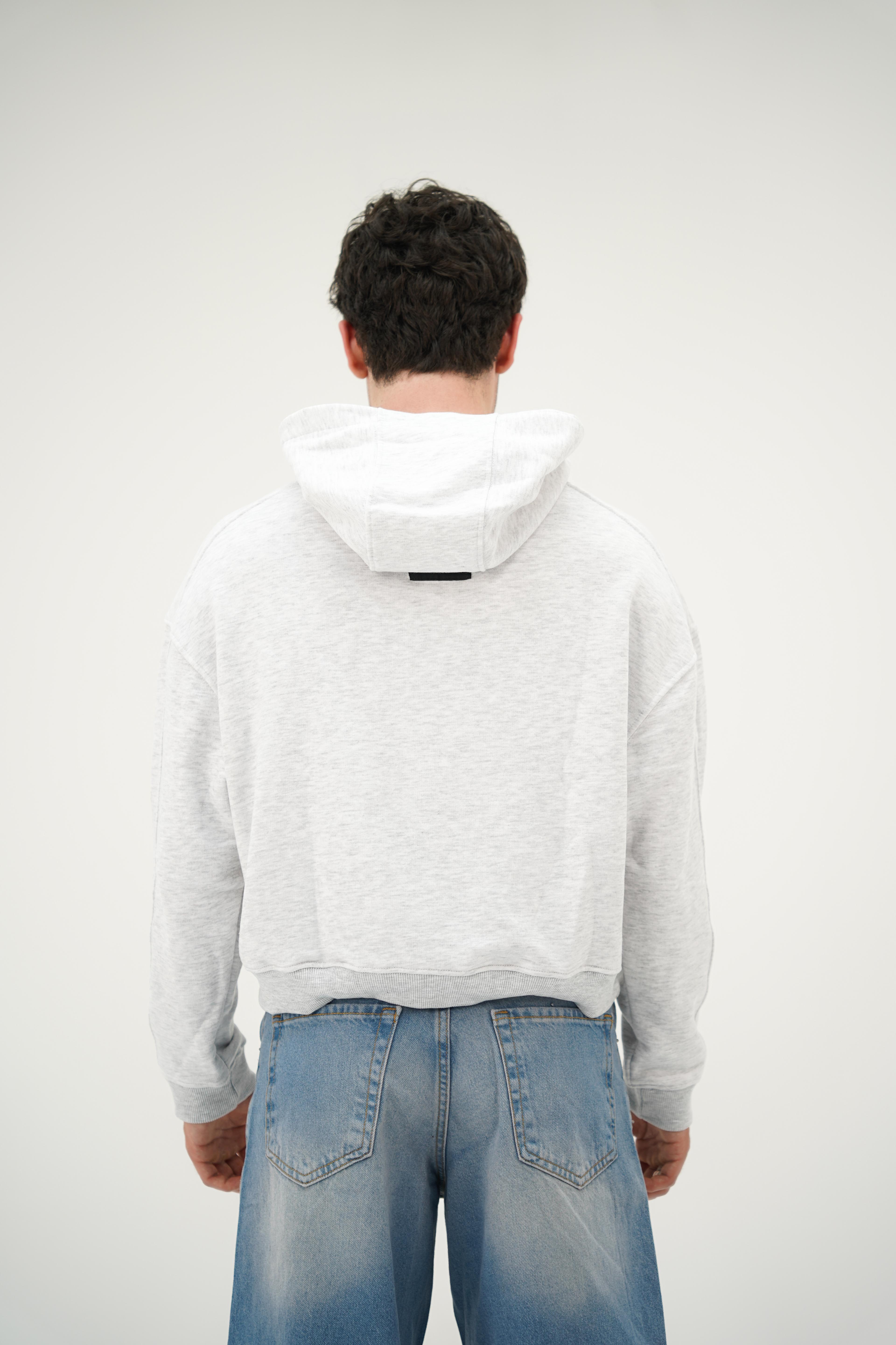 Boxy Gri Sweatshirt