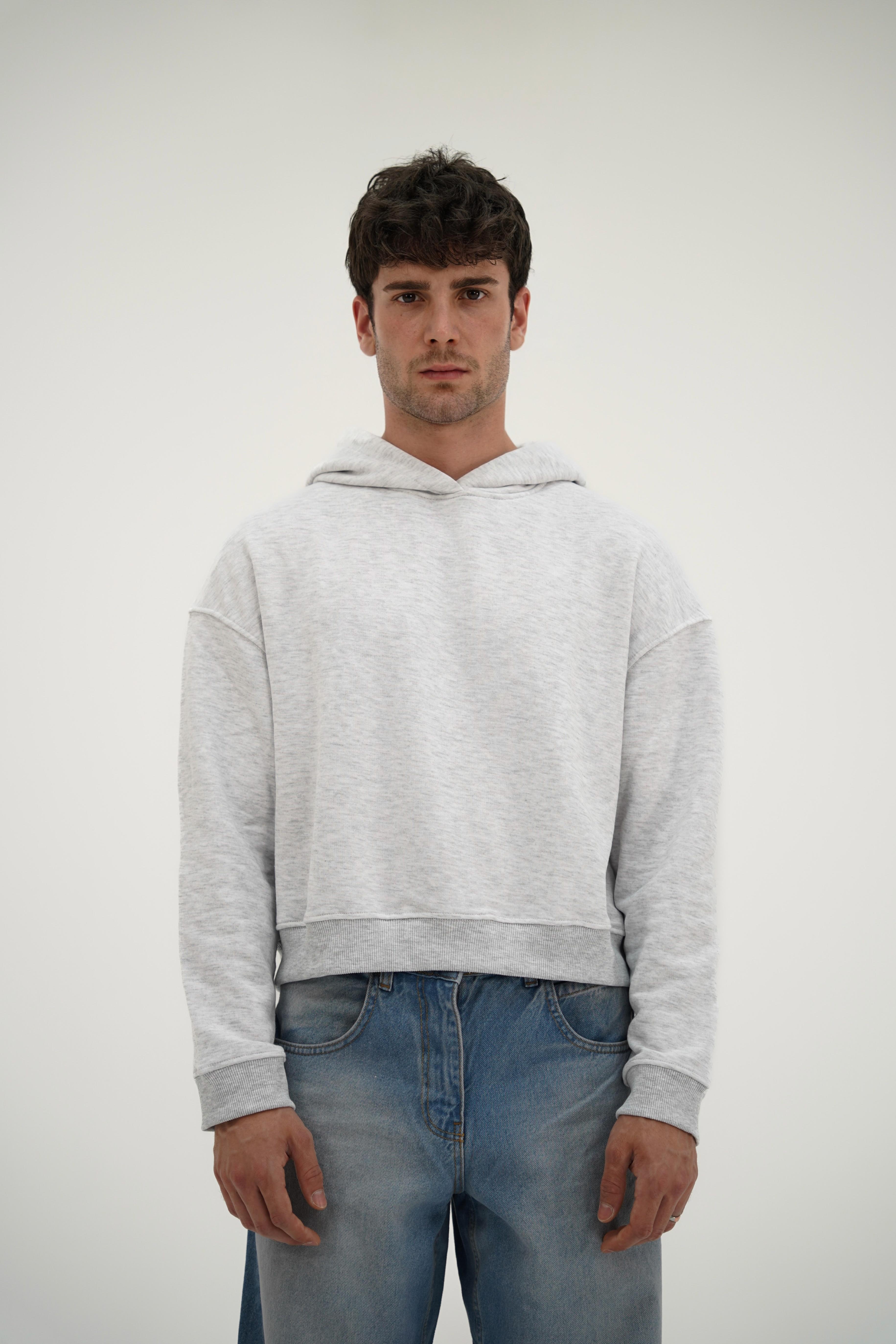 Boxy Gri Sweatshirt
