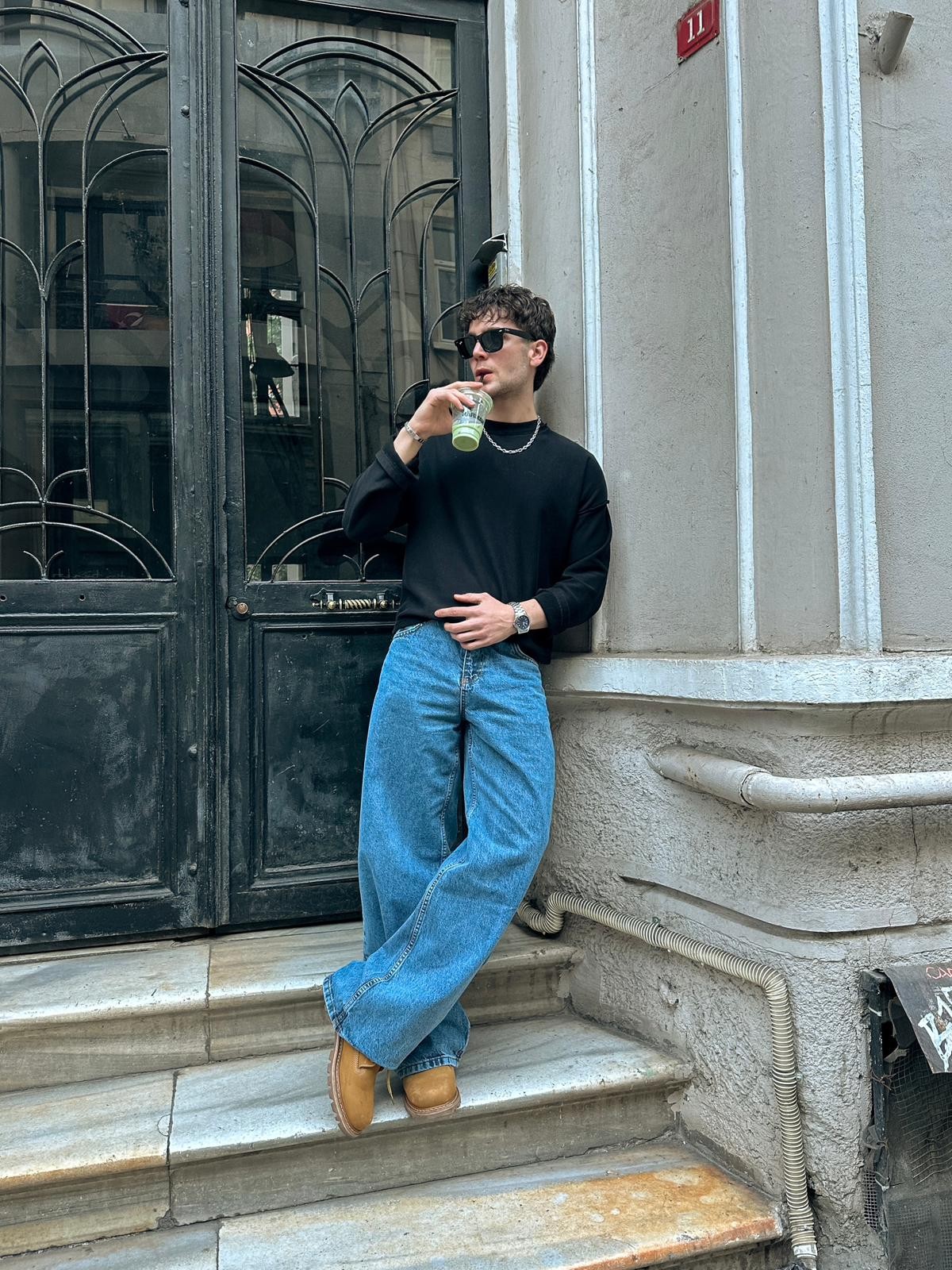 B.Alley Baggy Jeans Mavi