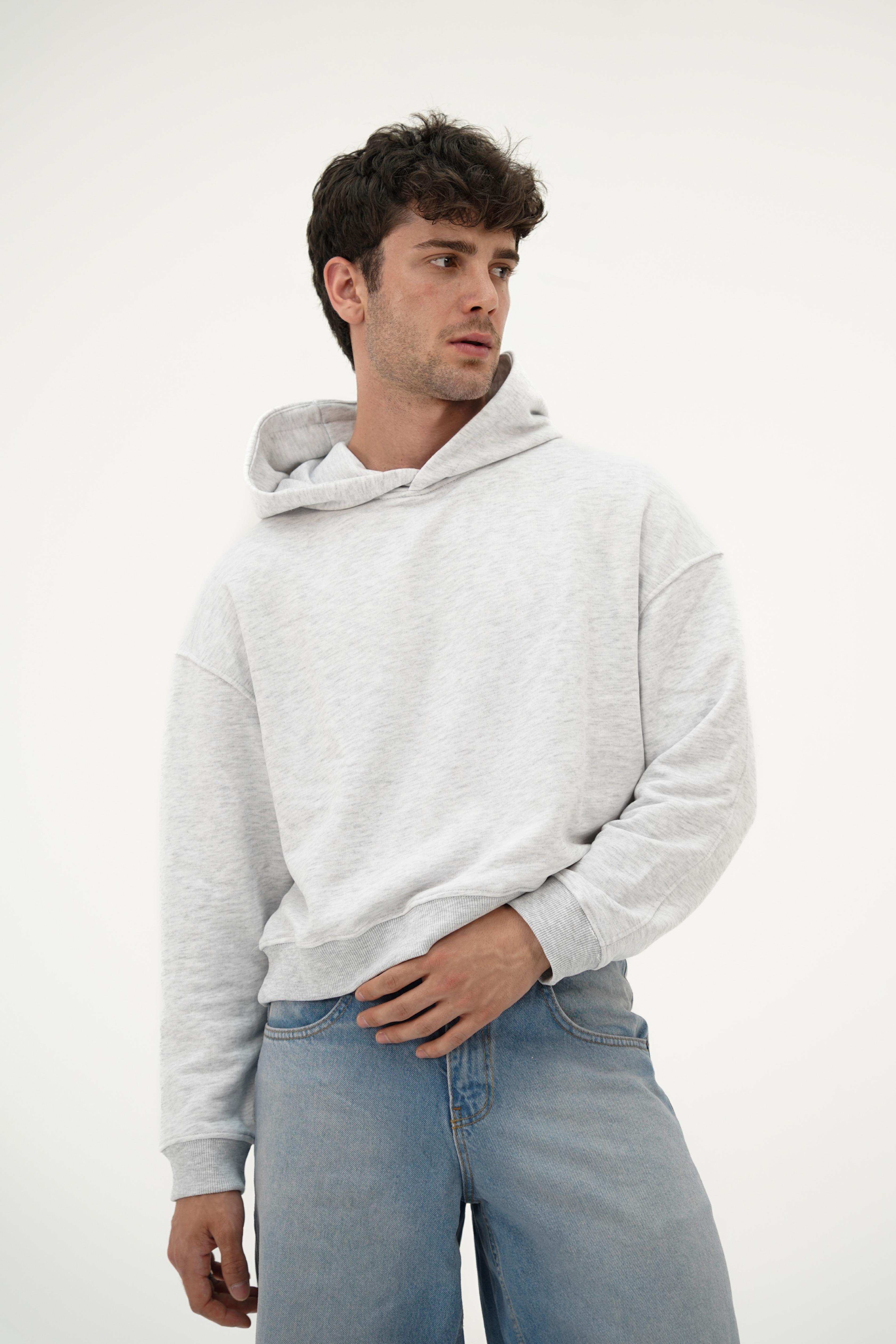 Boxy Gri Sweatshirt