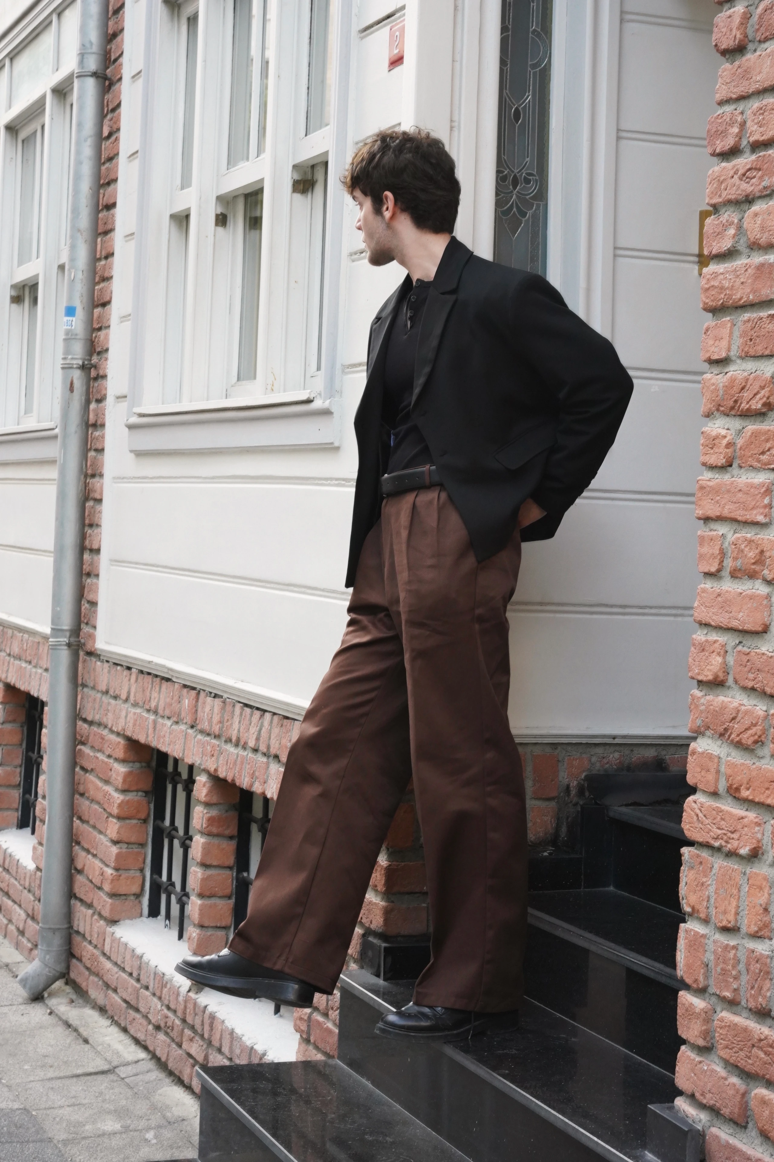 Còir Koyu Kahve Kumaş Pantolon