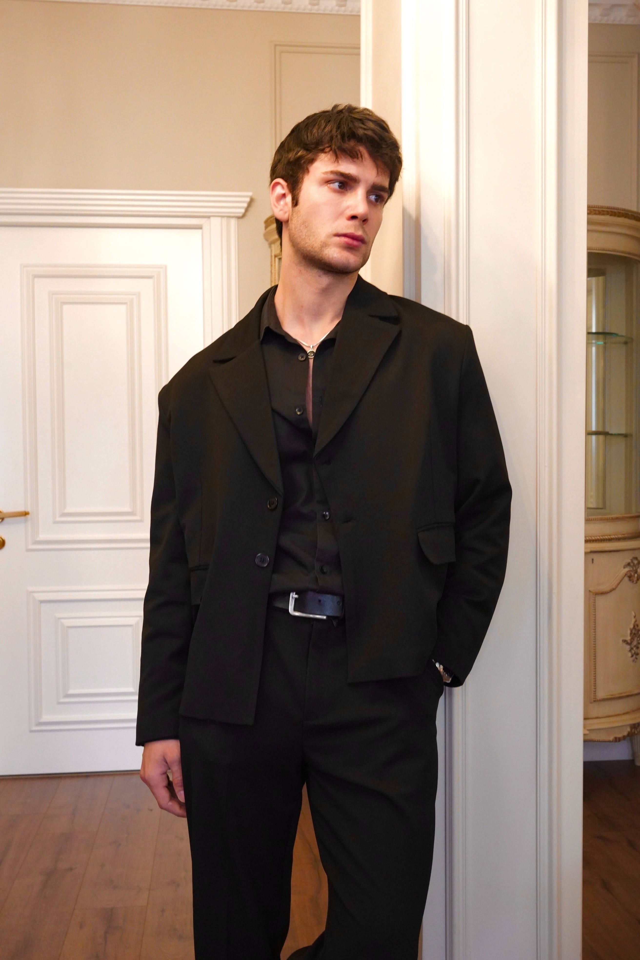 Oversize Siyah Blazer Ceket
