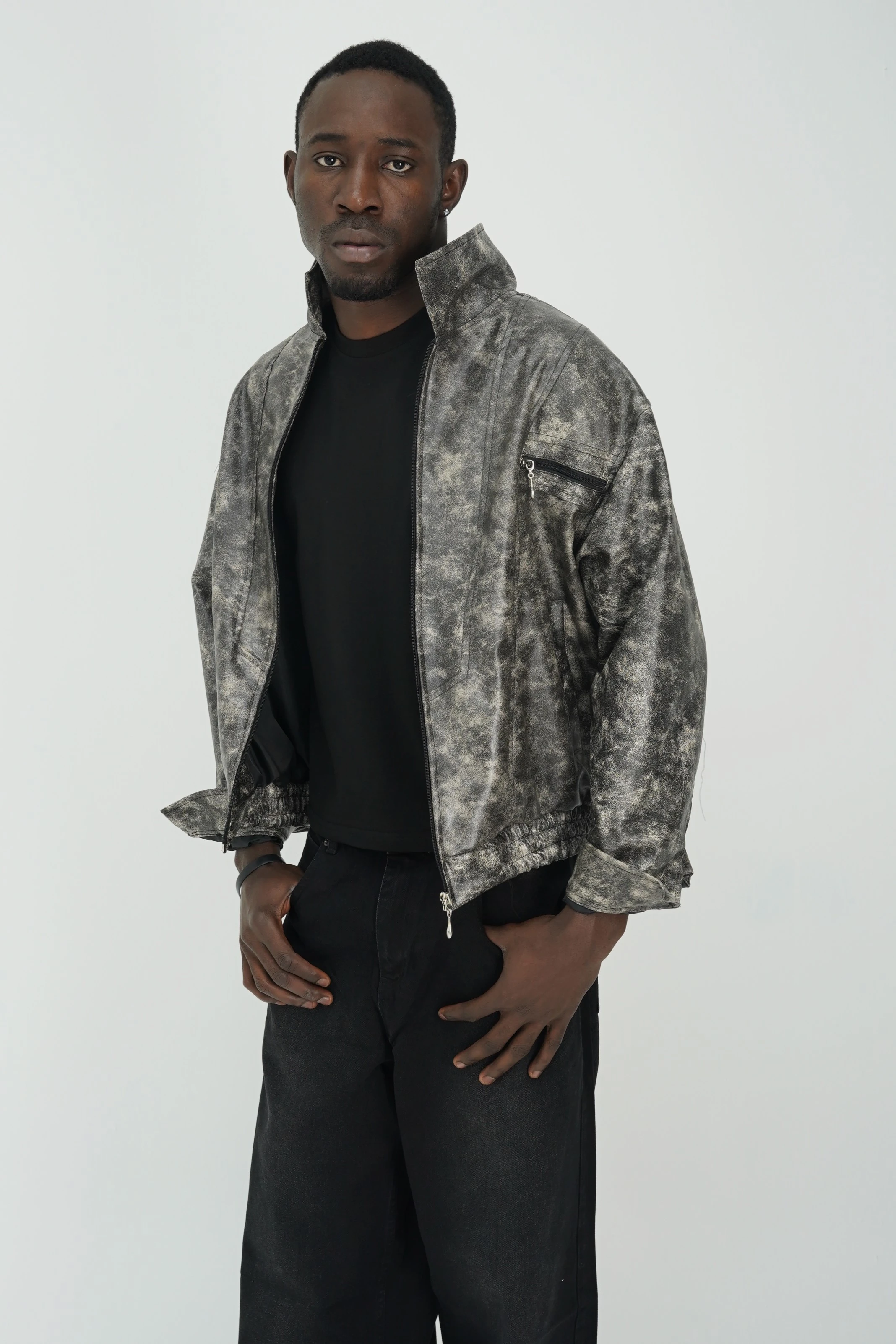 Vyre Kamuflaj Deri Ceket