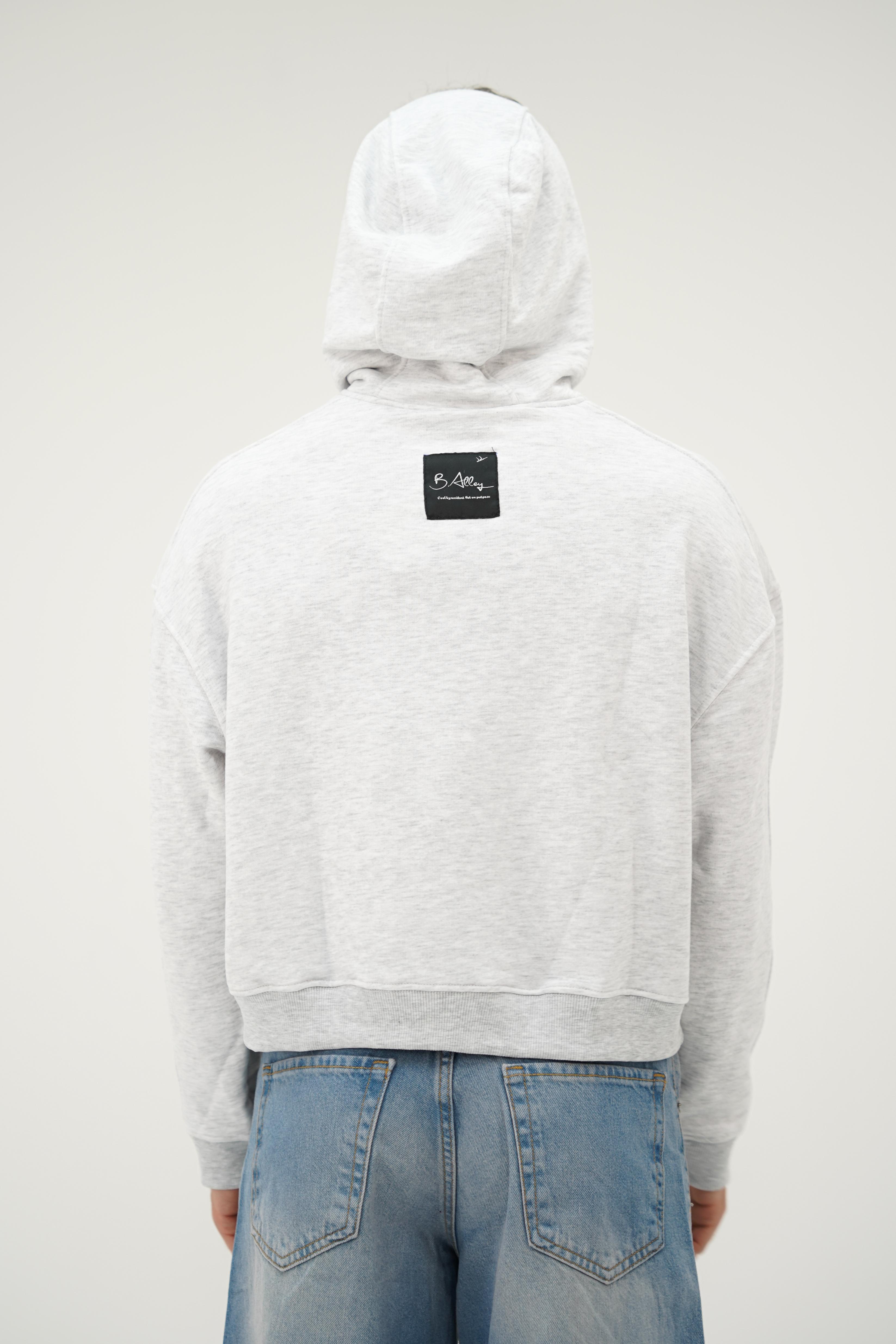 Boxy Gri Sweatshirt