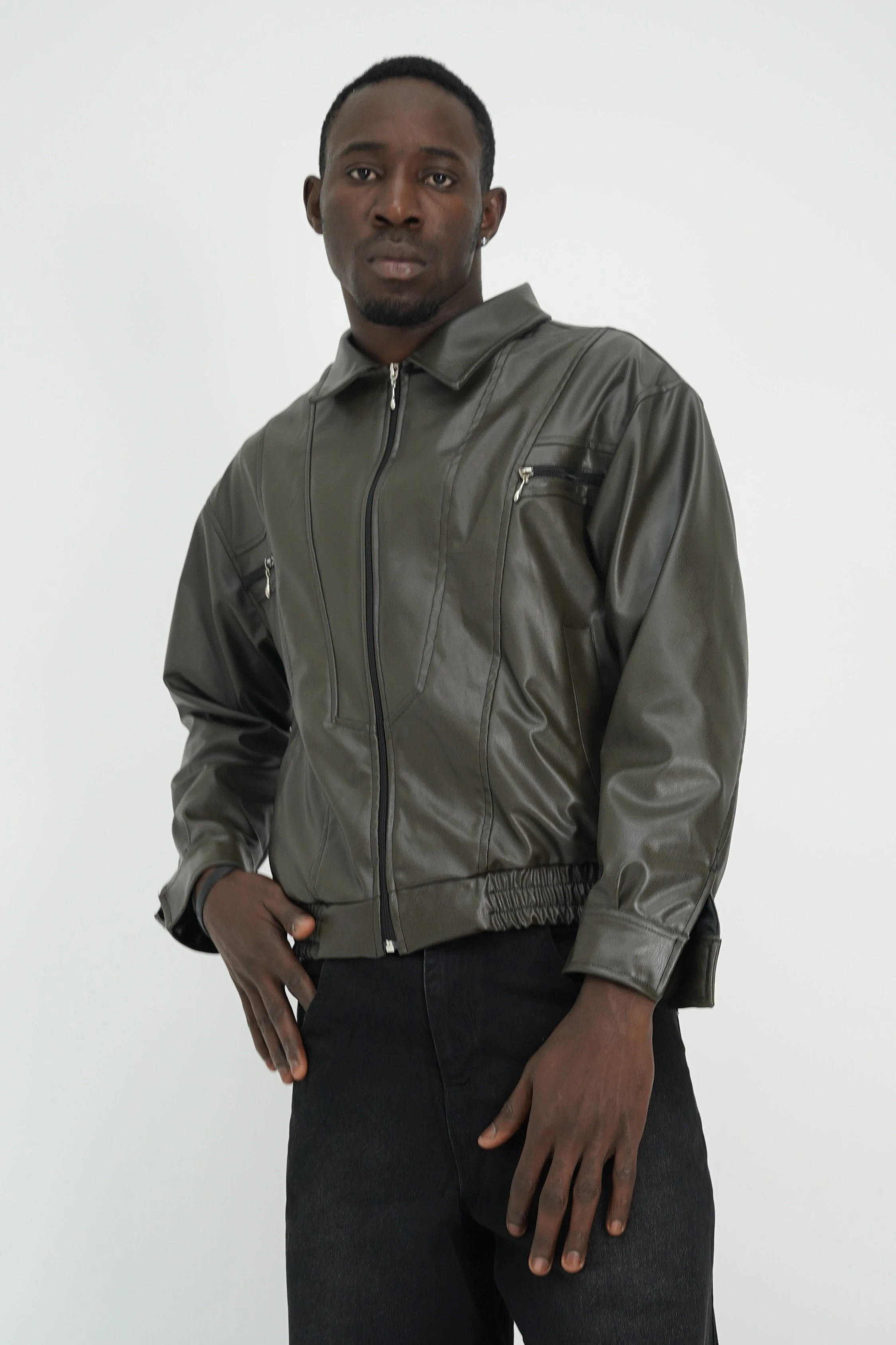 Vyre Haki Deri Ceket