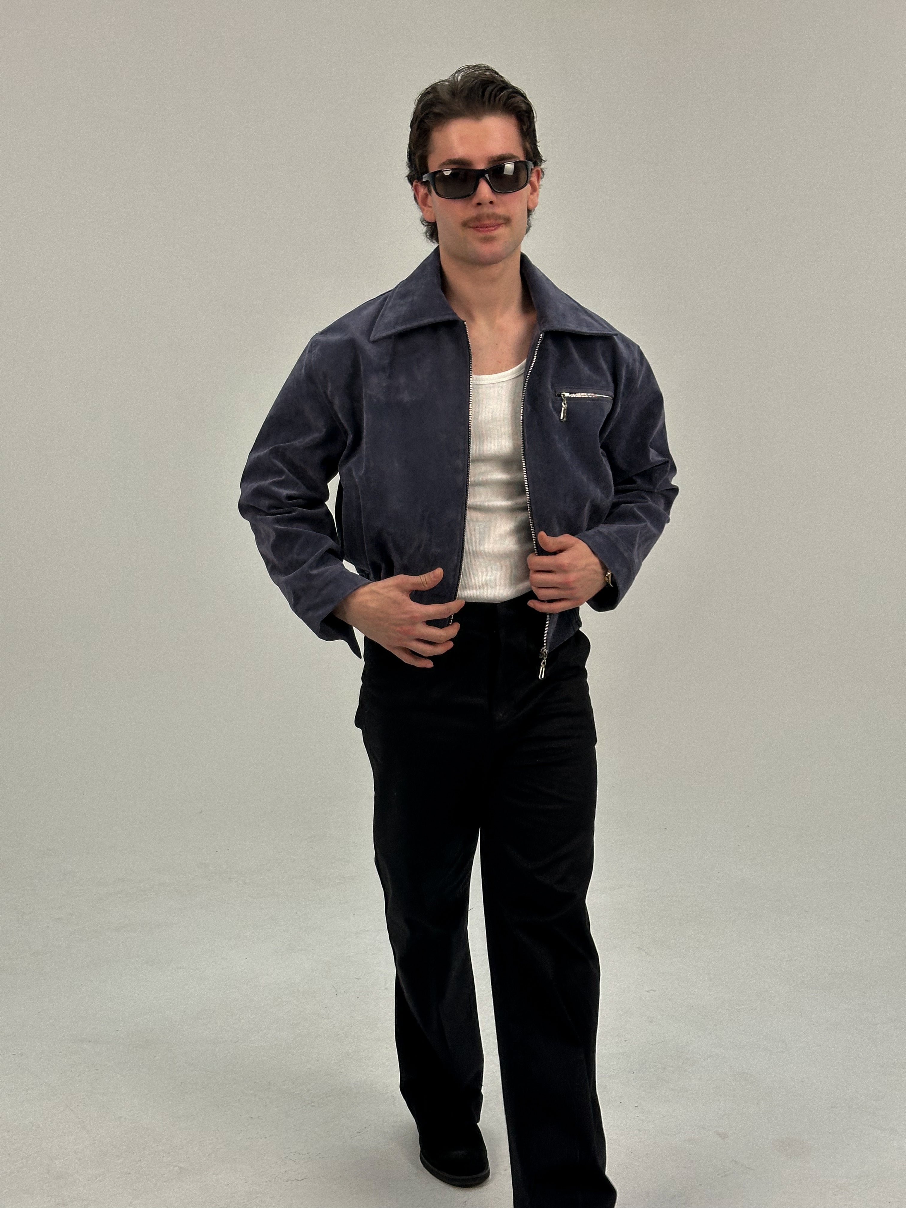 Noir Süet Ceket (indigo)