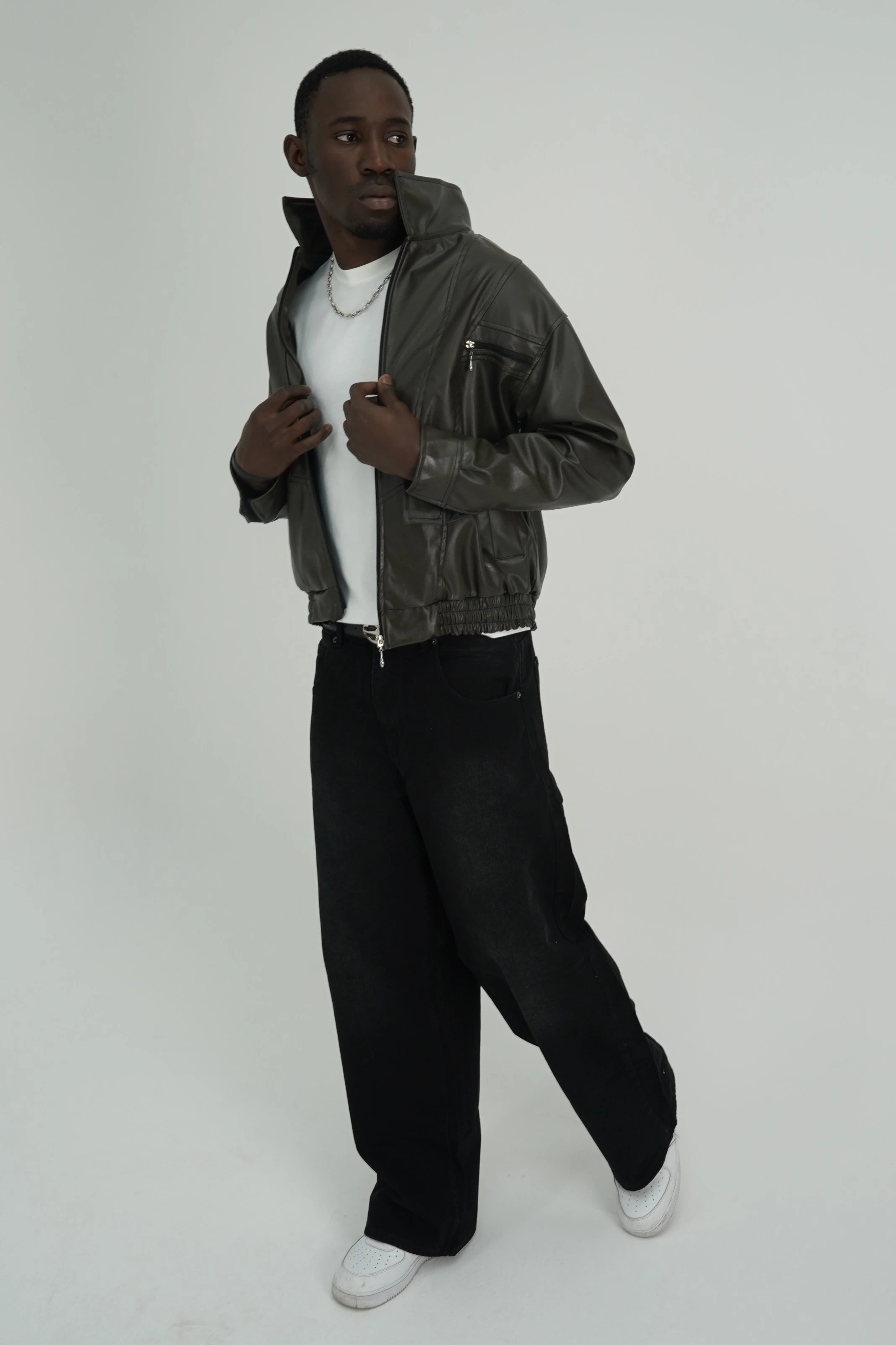 Vyre Haki Deri Ceket