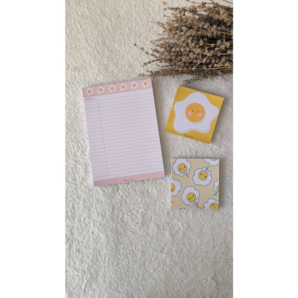 3lü Yumurta Notepad Set