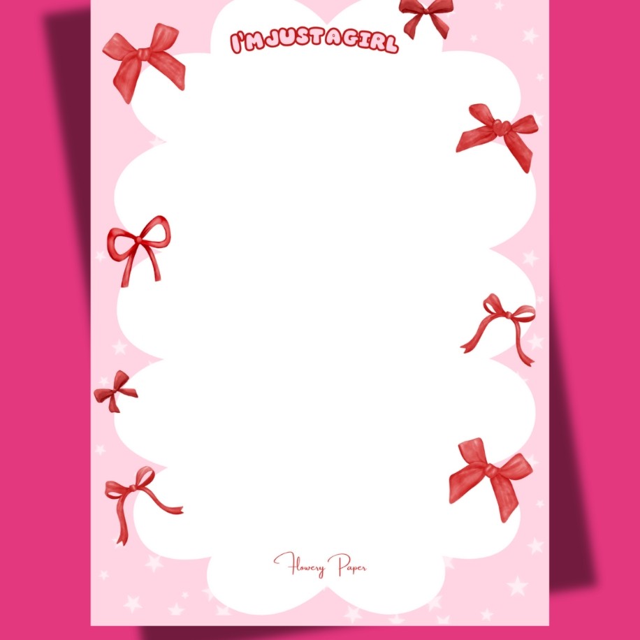 just a Girl notepad