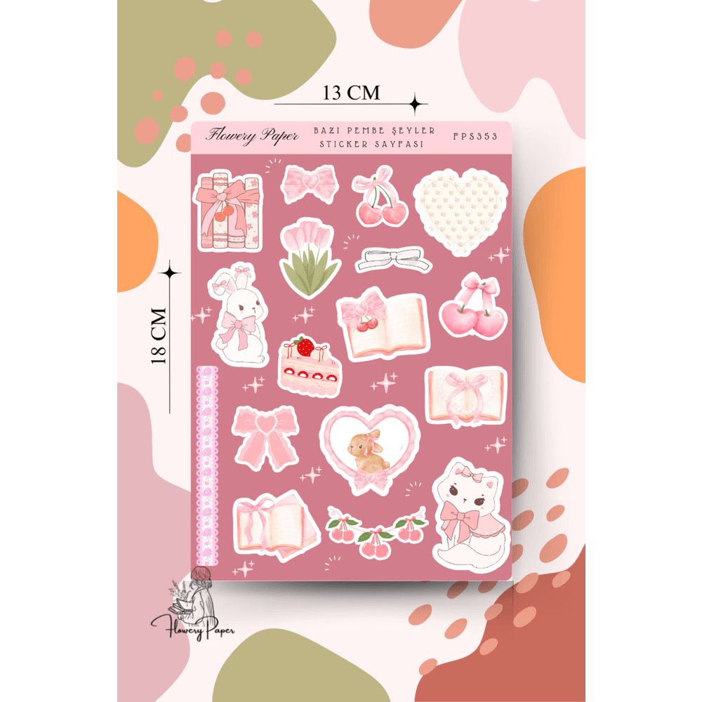Bazı Pembe Şeyler Sticker Sayfası-FPS353
