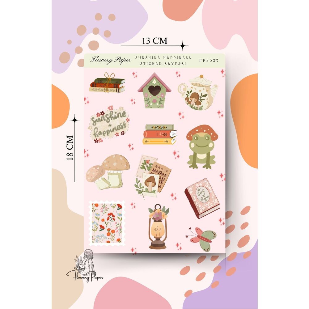 Sunsihe Happıness Sticker Sayfası - FPS327