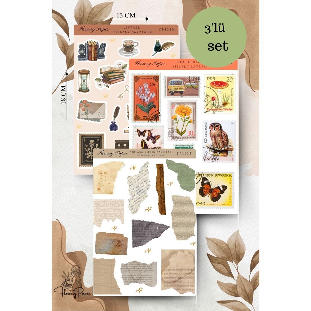 Vintage 3lü set