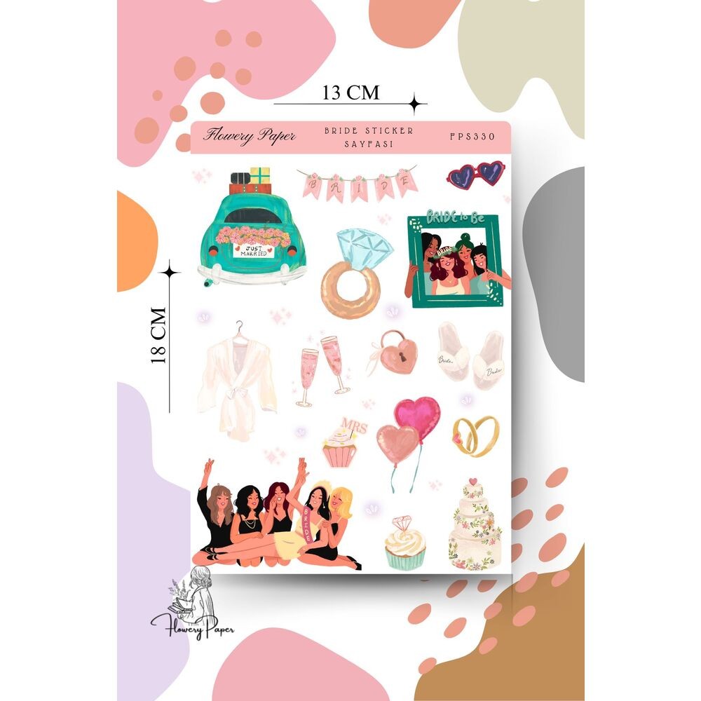 Bride Sticker sayfası - FPS330