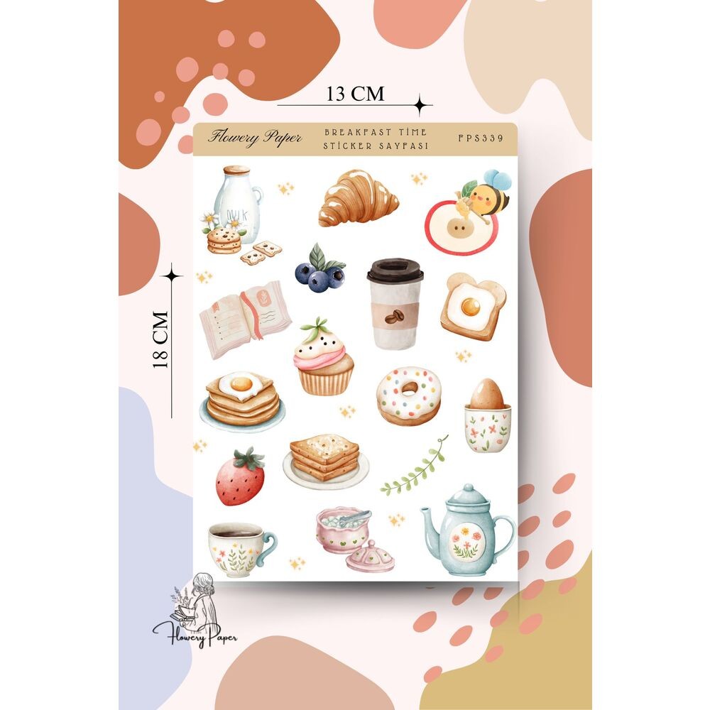 Breakfast Time Sticker Sayfası - FPS339