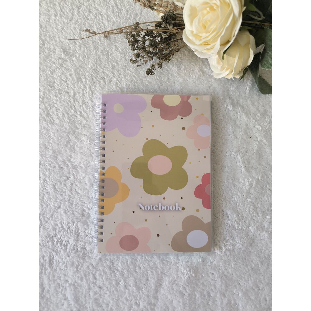 Soft Çiçek A5 Telli Defter , Çizgili