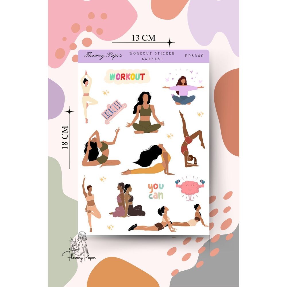 Workout Sticker Sayfası - FPS340
