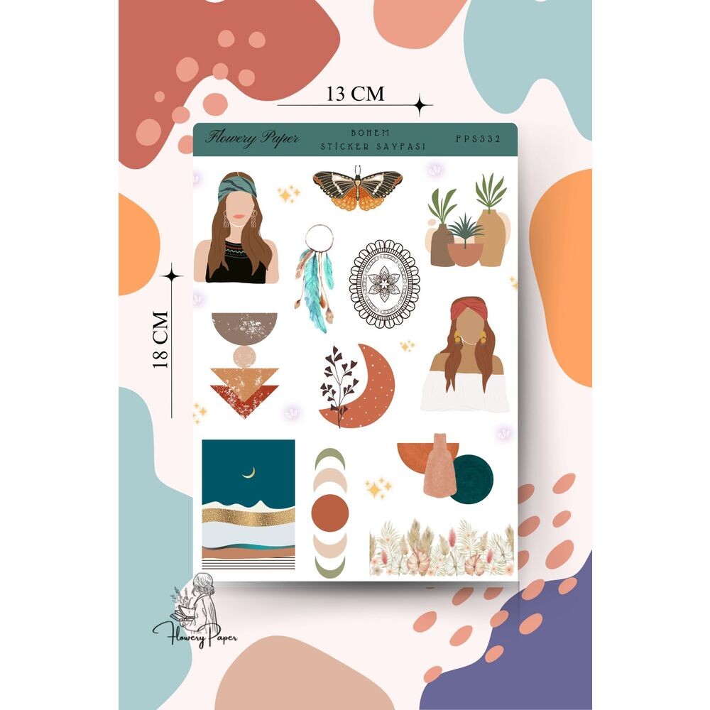 Bohem Sticker Sayfasi - FPS332