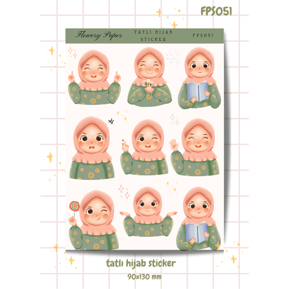 Tatlı Hijab Sticker -FPS051
