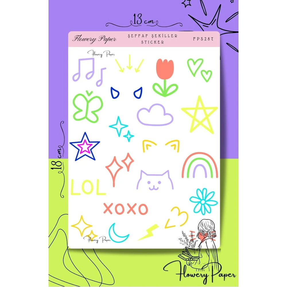 Seffaf Şekiller Sticker