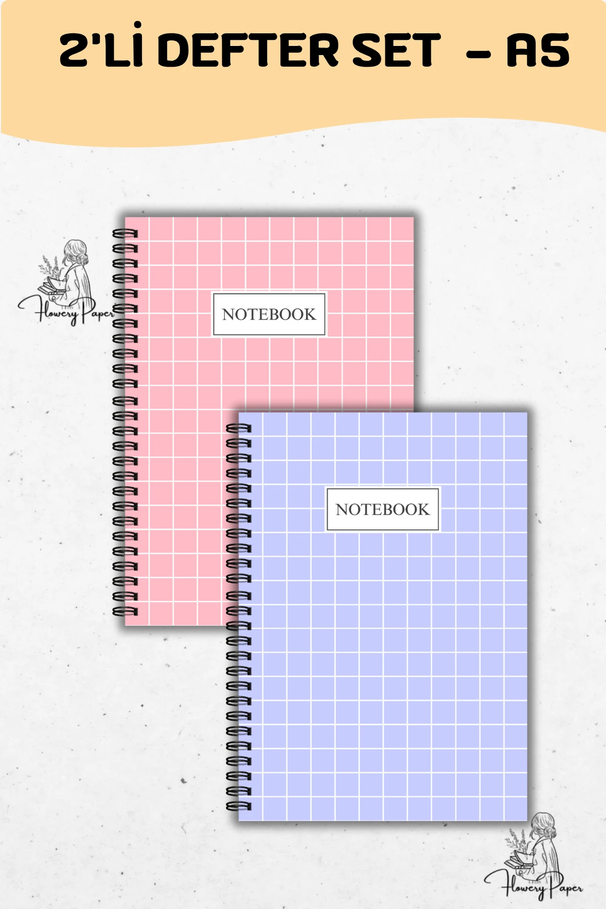 2'li Defter Seti - Tekli Seçeneklerden  Seçebilirsiniz