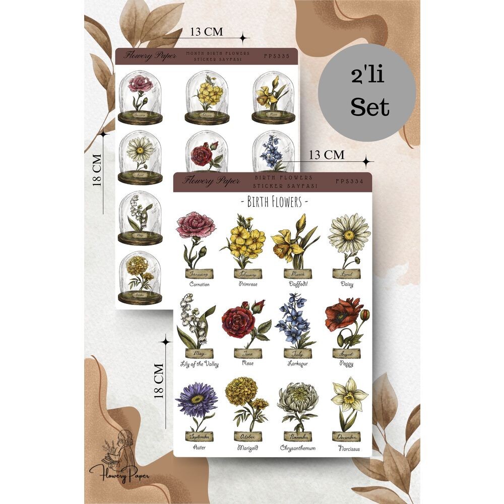 Birthflowers 2li set
