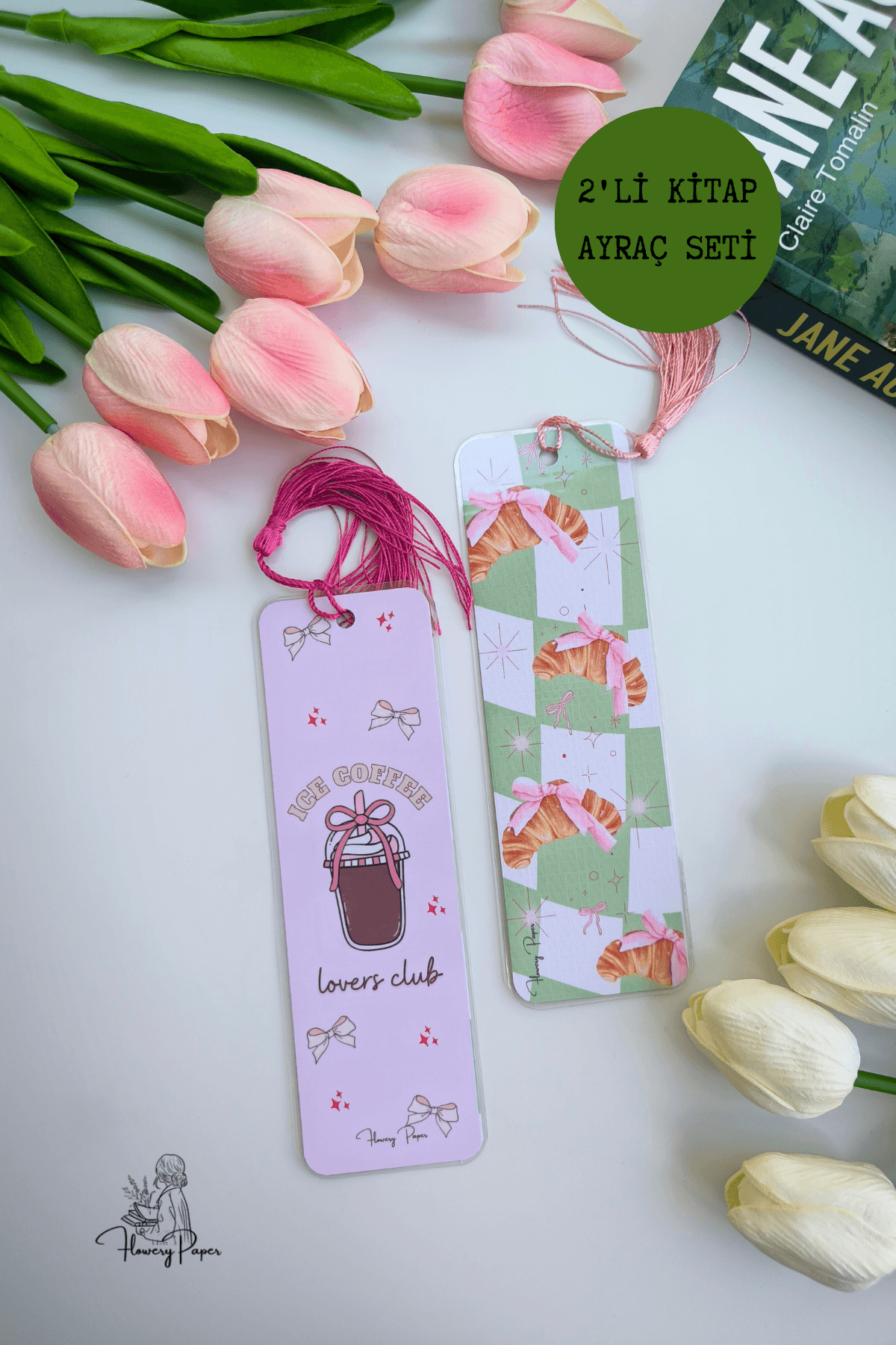 Kuruvasan ve Latte Kitap Ayraç Seti ( Tek ve ya 2'Li alabilirsiniz)