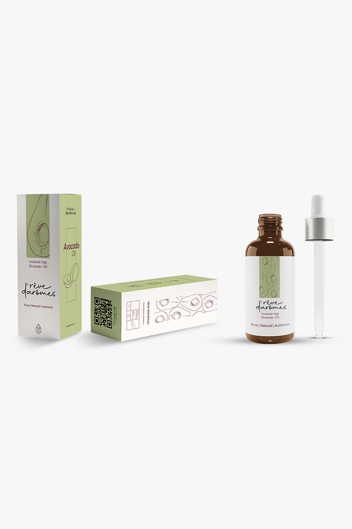 %100 Doğal Soğuk Sıkım Avokado Yağı – 50 ml