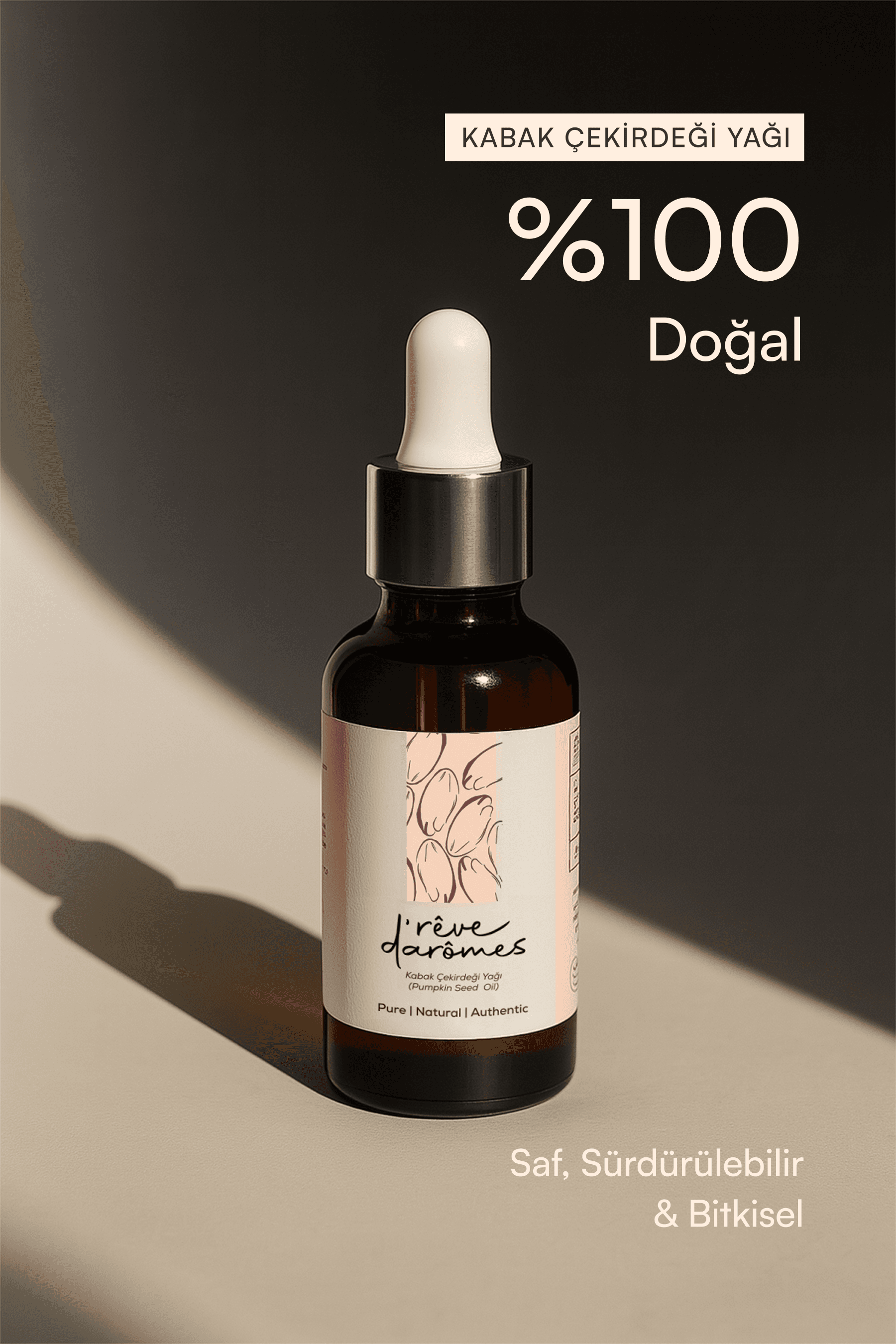 %100 Doğal Soğuk Sıkım Kabak Çekirdeği Yağı – 50 ml