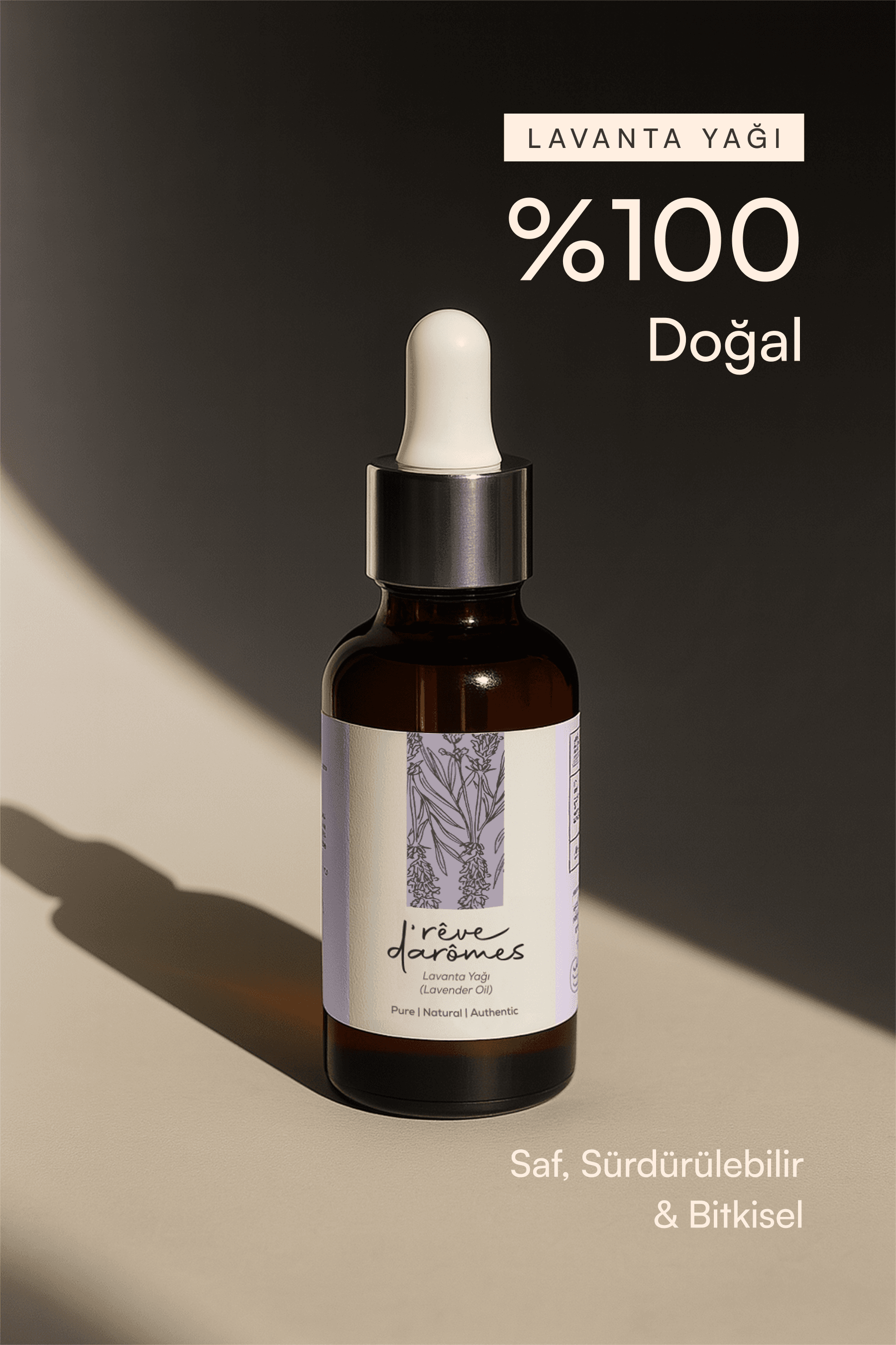 %100 Doğal Lavanta Yağı – 20 ml