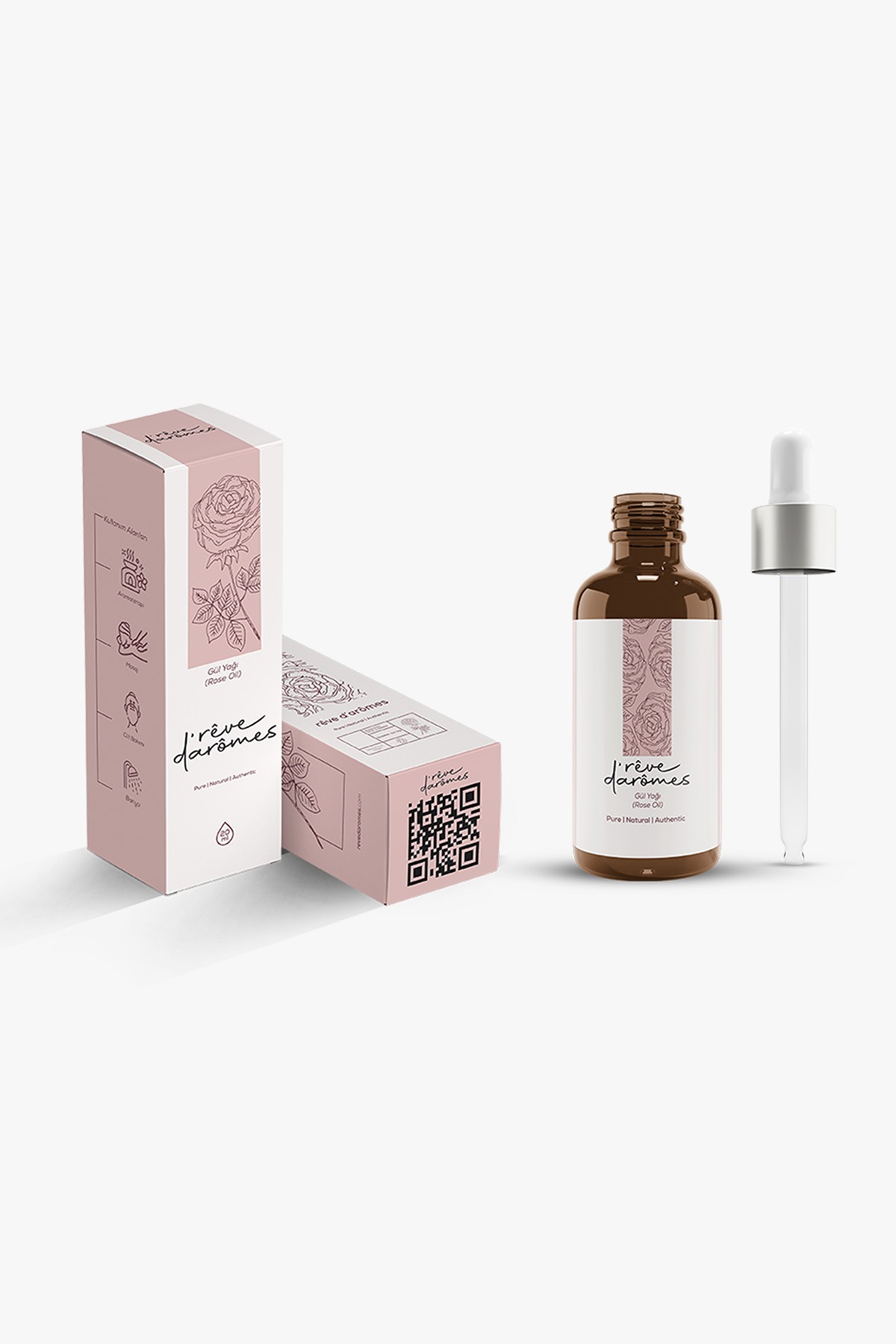 %100 Aromatik Gül Yağı – 20 ml