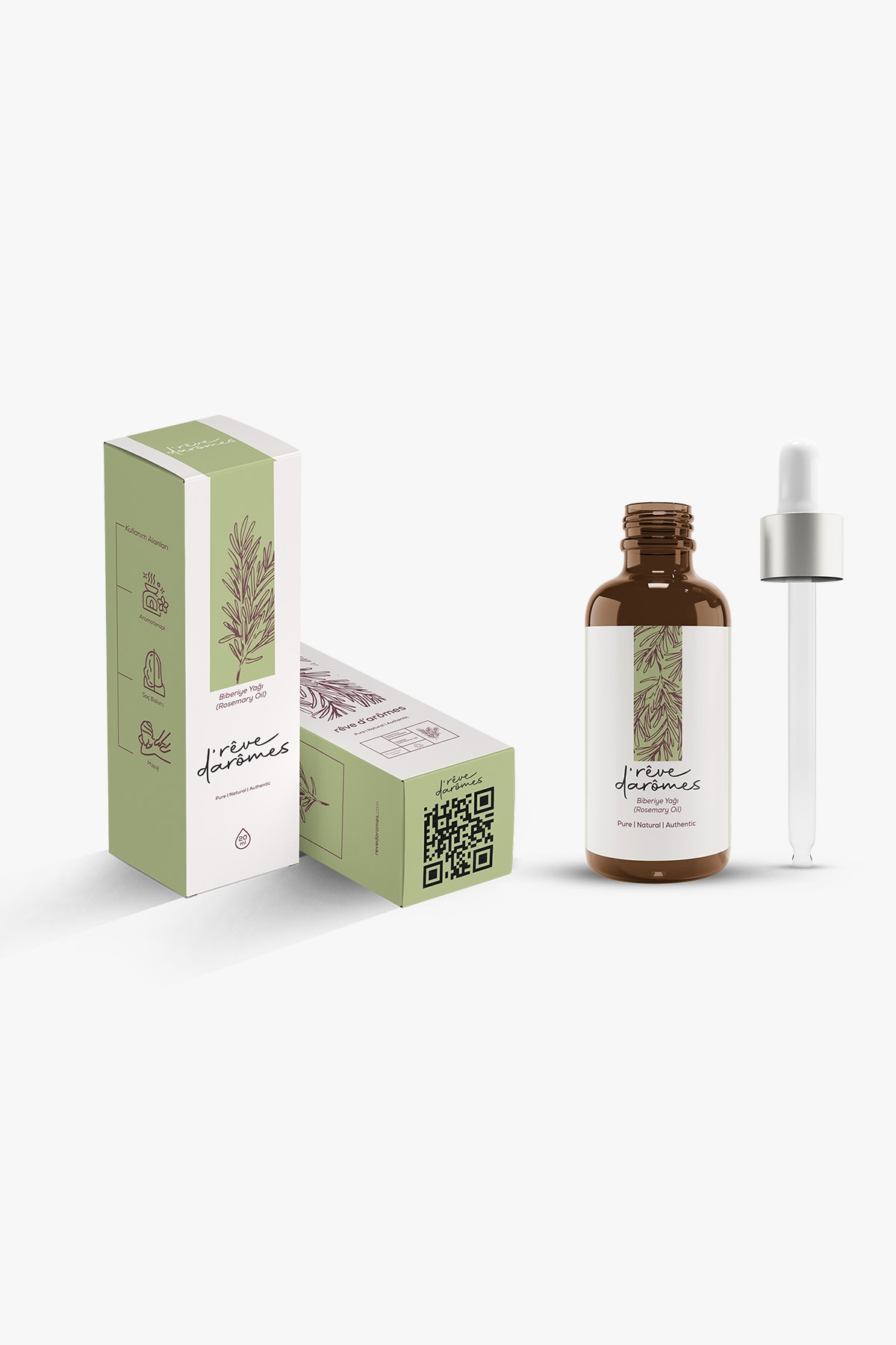 %100 Doğal Biberiye Yağı – 20 ml 