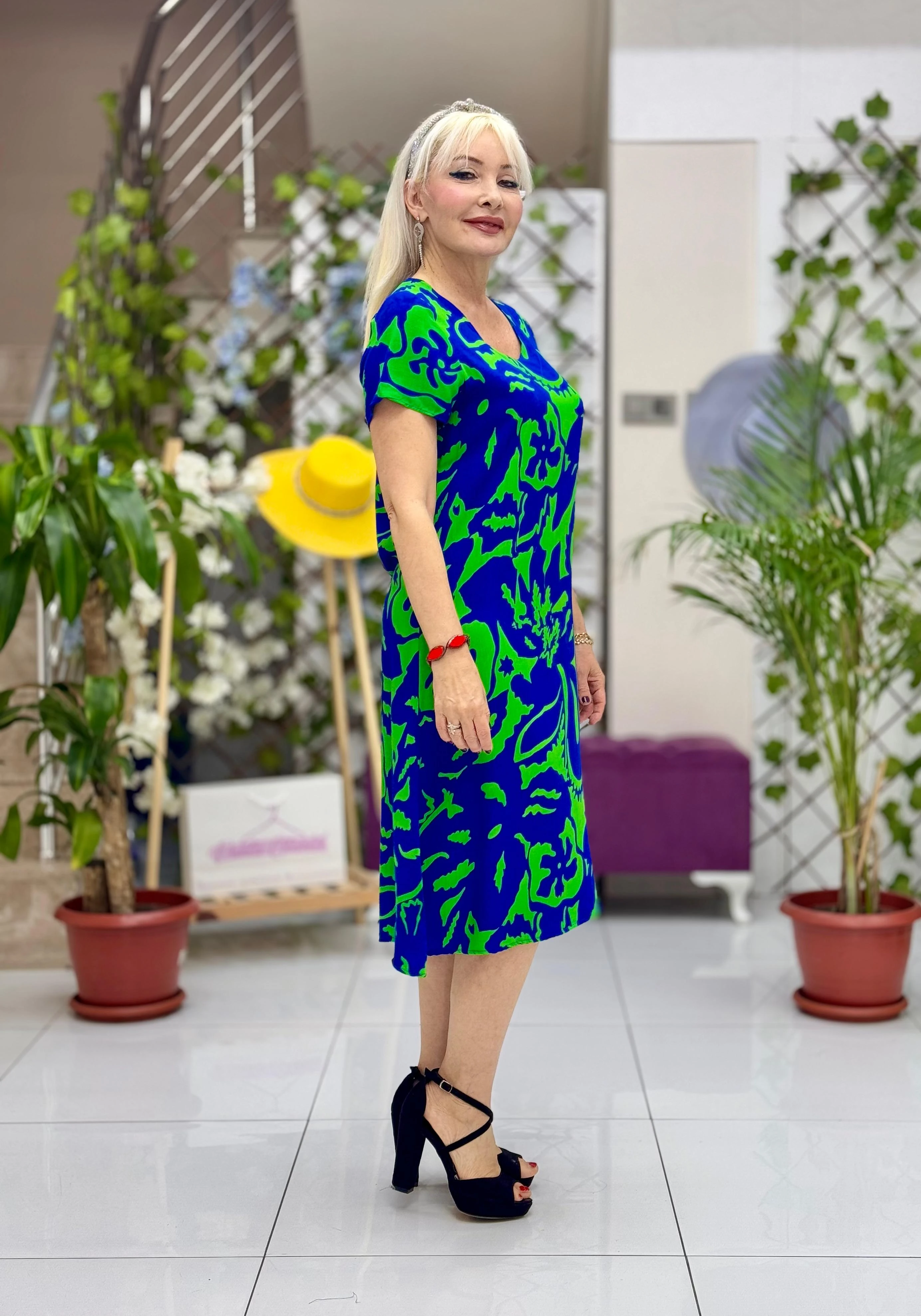 DM70033 Demet Viskon Elbise